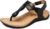 Athlefit Women’s Orthopedic Arch Support Sandals Comfortable Thong T-Strap Orthotic Casual Flat Sandals