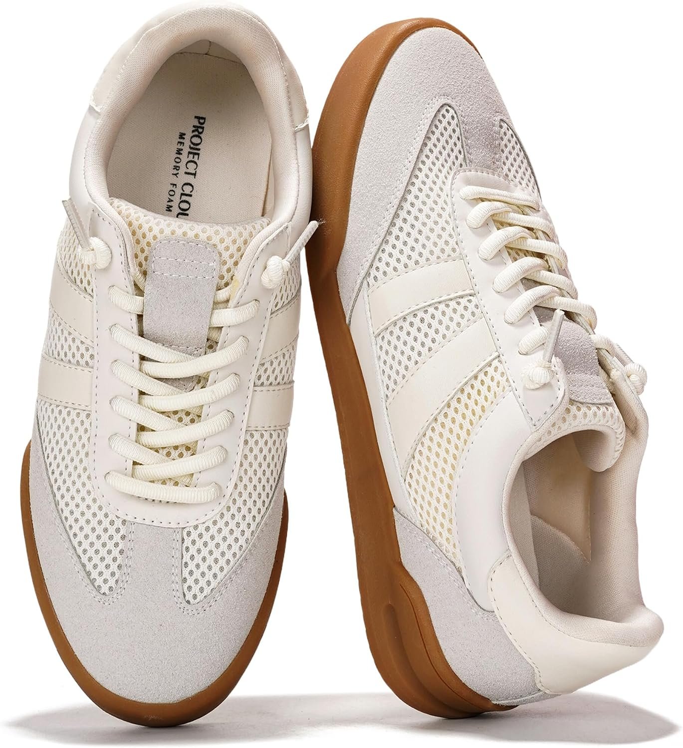 Project Cloud 100% Genuine Leather Slip On Sneakers for Women,Shoes (Verdy) | Memory Foam Insole Lightweight Shoes for Women – Womens Fashion Sneakers – Comfortable Women Footwear Everyday Essentials
