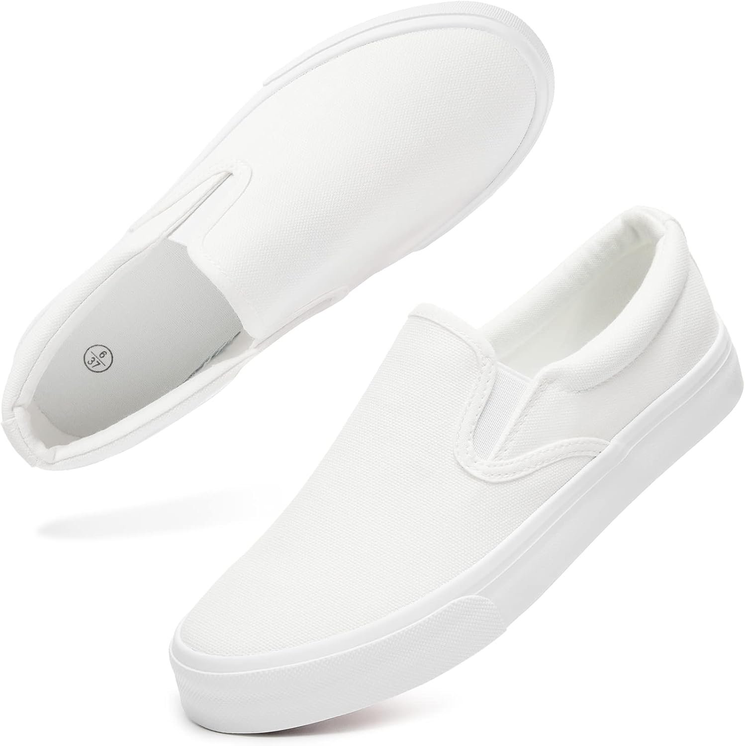 Women’s Canvas Slip On Sneakers Non Slip Loafers | low top non slip on walking breathable casual comfortable fashion tennis