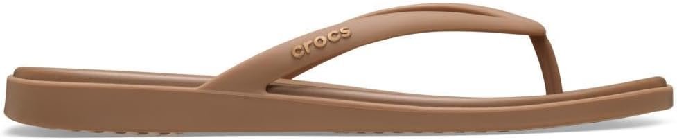 Crocs Women’s Miami Flip Flops | Square Toe Flat | 360 Degree Comfort | Croslite Foam Footbed