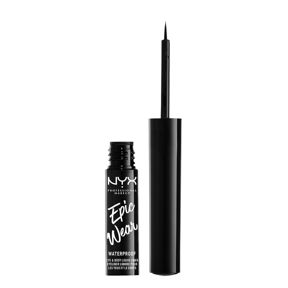 NYX PROFESSIONAL MAKEUP Epic Wear Liquid Liner, Long-Lasting Waterproof Eyeliner – Black