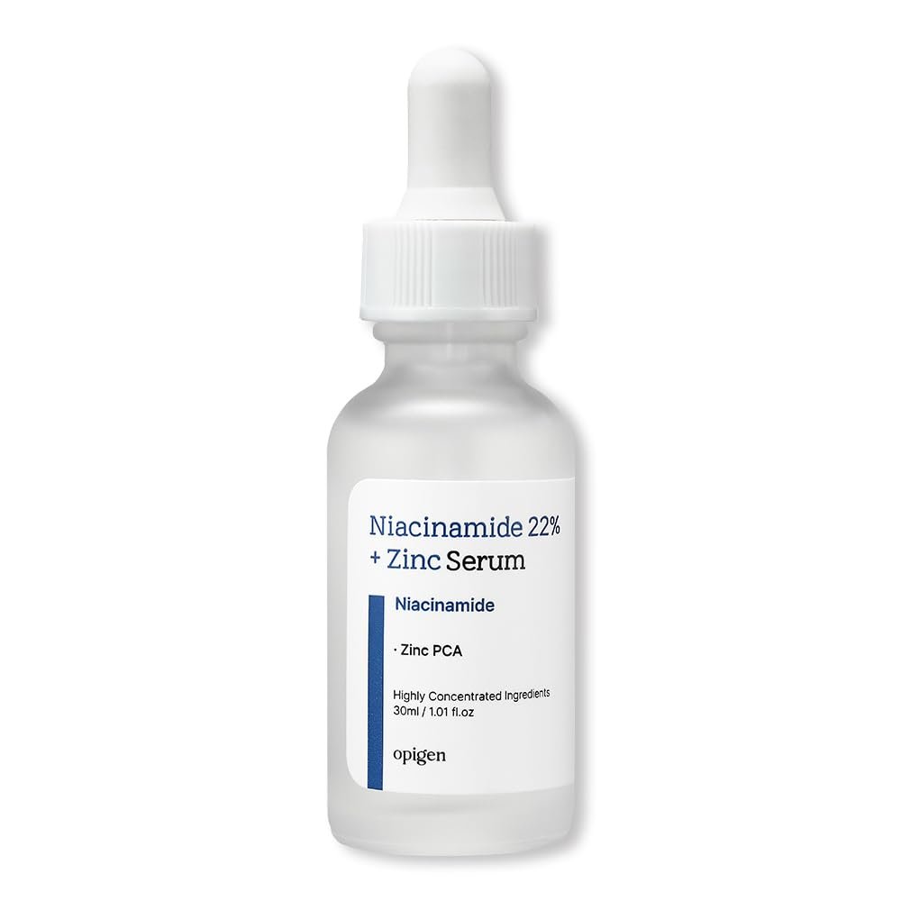 Niacinamide 22% + Zinc Serum for Face, Pore Reducer, Diminishes Acne Prone, Skin Balancing Pore Reducing, Korean Skin Care, 1oz