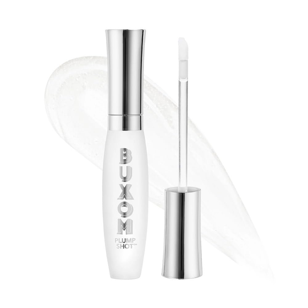 Buxom Plump Shot Peptides Lip Serum, Plumping Lip Gloss, Plumper with Advanced Peptides, Hyaluronic Acid, Avocado & Jojoba Oil, Cruelty-Free