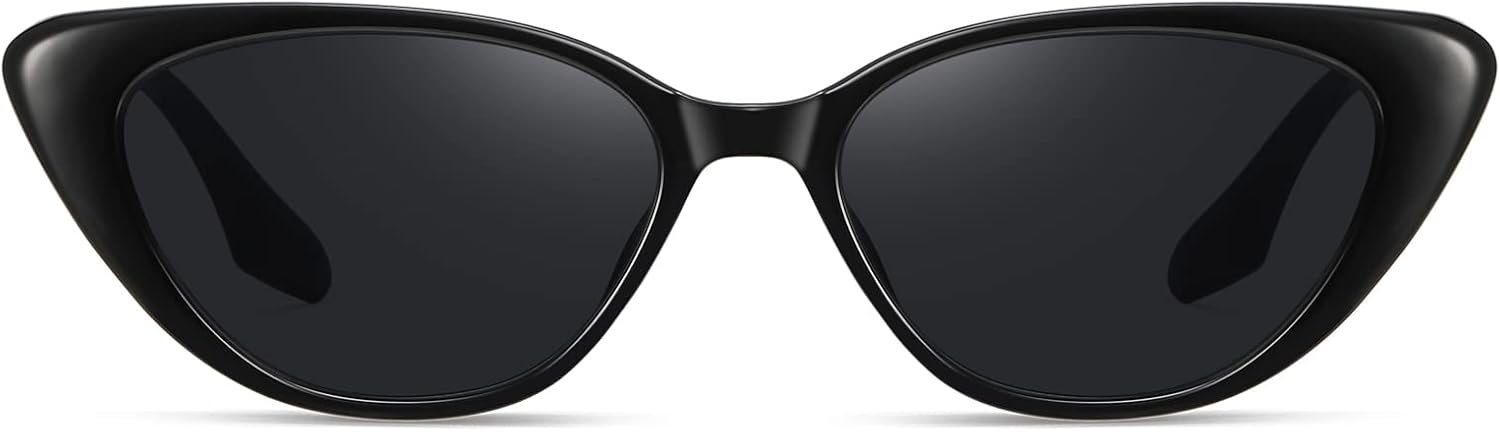 Retro Vintage Narrow Cat Eye Sunglasses for Women 90s Small Chic Trendy Sunnies UV400 Party Driving FZN7514