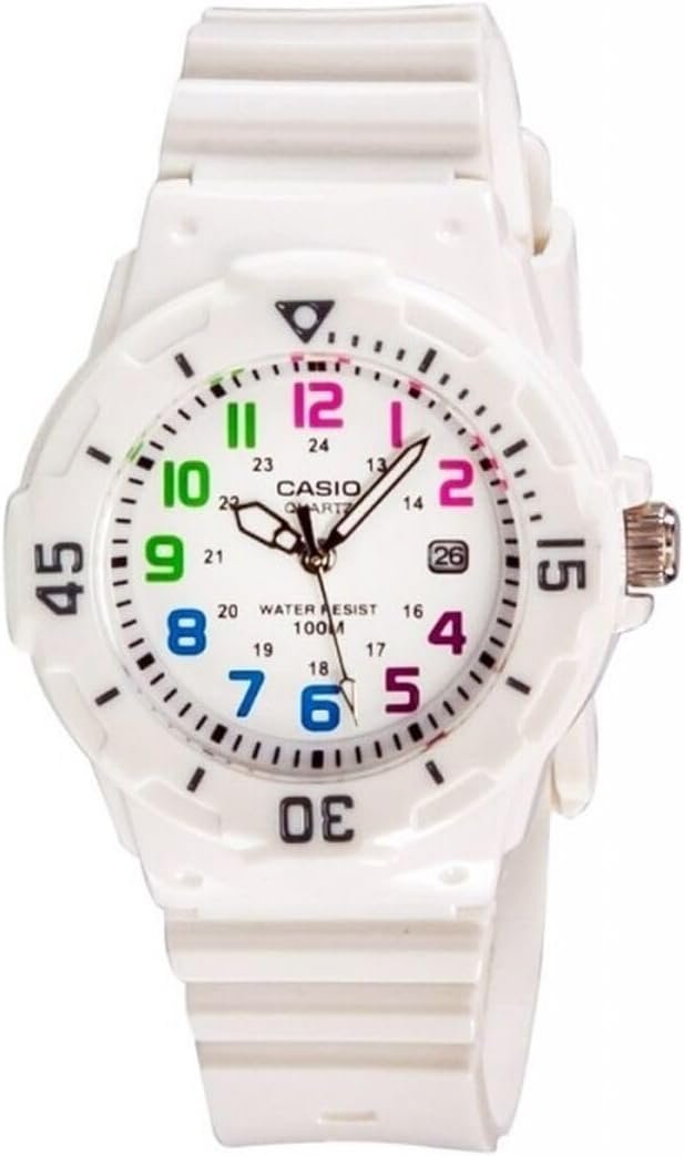 Casio LRW200H-7B Women’s Dive Surf Series Sports White Dial White Strap Date Watch