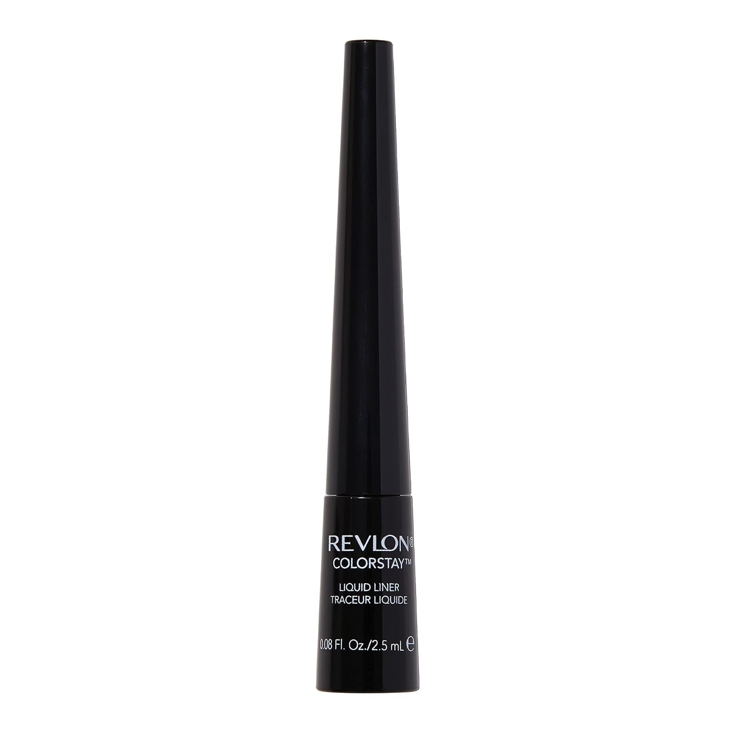 Revlon ColorStay Liquid Eyeliner, 251 Blackest Black, 0.08 Fl Oz | Waterproof liquid eyeliner with ultra-fine tip. Smudge-proof, longwearing precision lines.