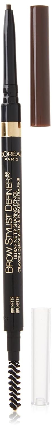 L’Oreal Paris Makeup Brow Stylist Definer Waterproof Eyebrow Pencil, Ultra-Fine Mechanical Pencil, Draws Tiny Brow Hairs and Fills in Sparse Areas and Gaps, Brunette, 0.003 Ounce (1 Count)