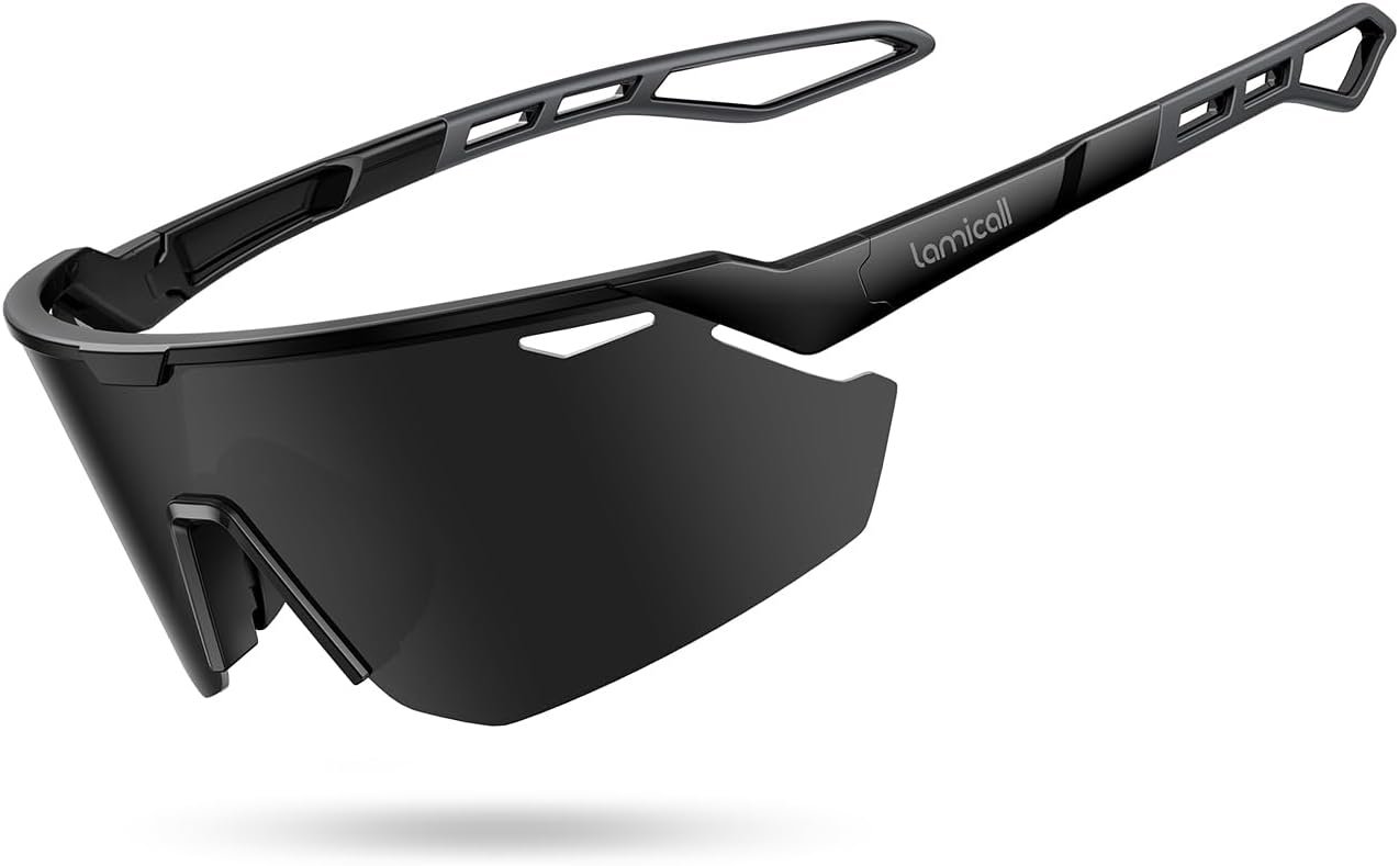 Lamicall 24g Polarized Sports Sunglasses for Men Women – UV400 Protection Sun Glasses for Baseball Running Cycling Fishing
