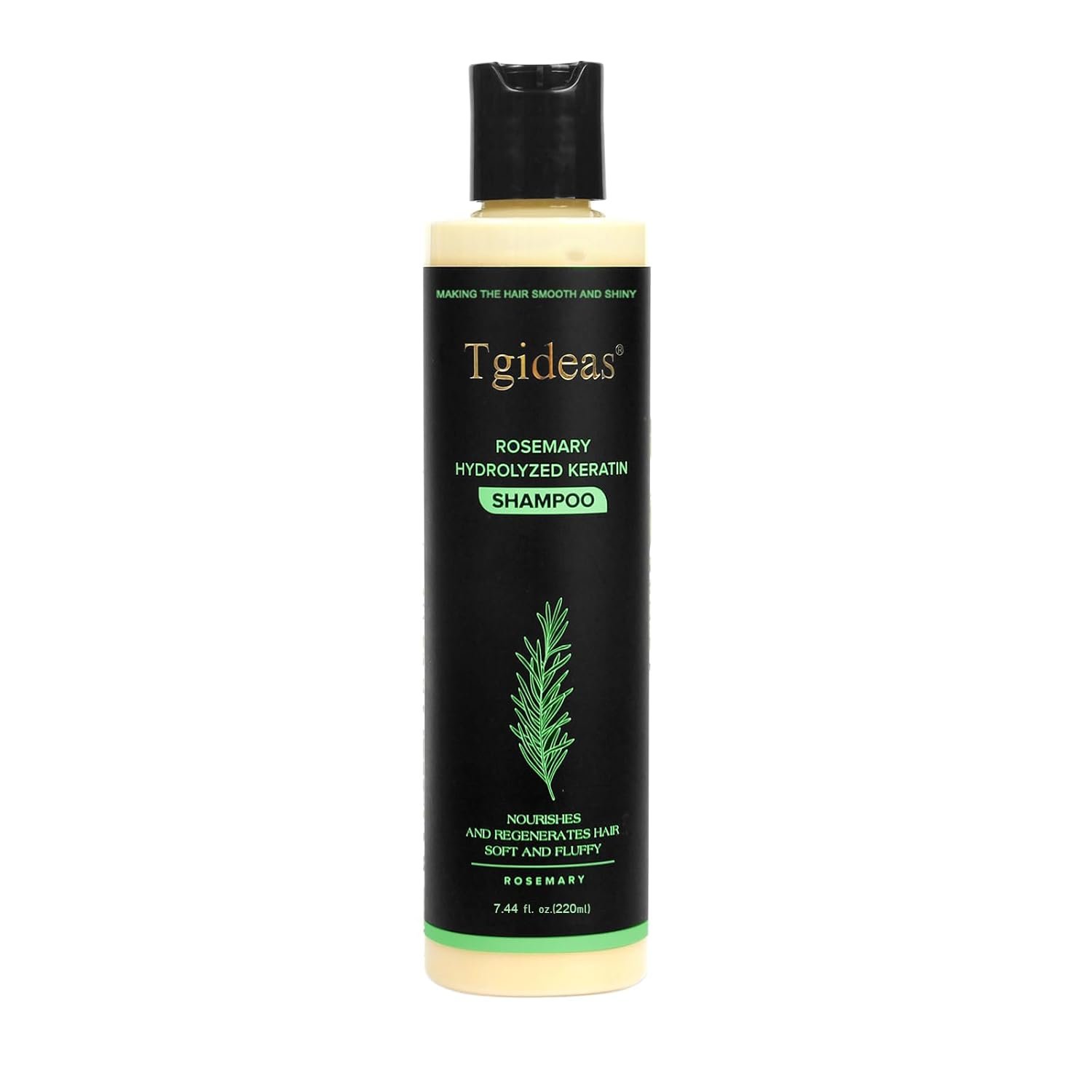 Rosemary Biotin Volumizing Shampoo for Thinning Hair, 7.4 Fl Oz | Keratin Strengthening, Helps Boost Volume, Reduce Breakage, Nourishes Scalp, Color-Treated Hair Safe Vegan, Gentle Daily Care