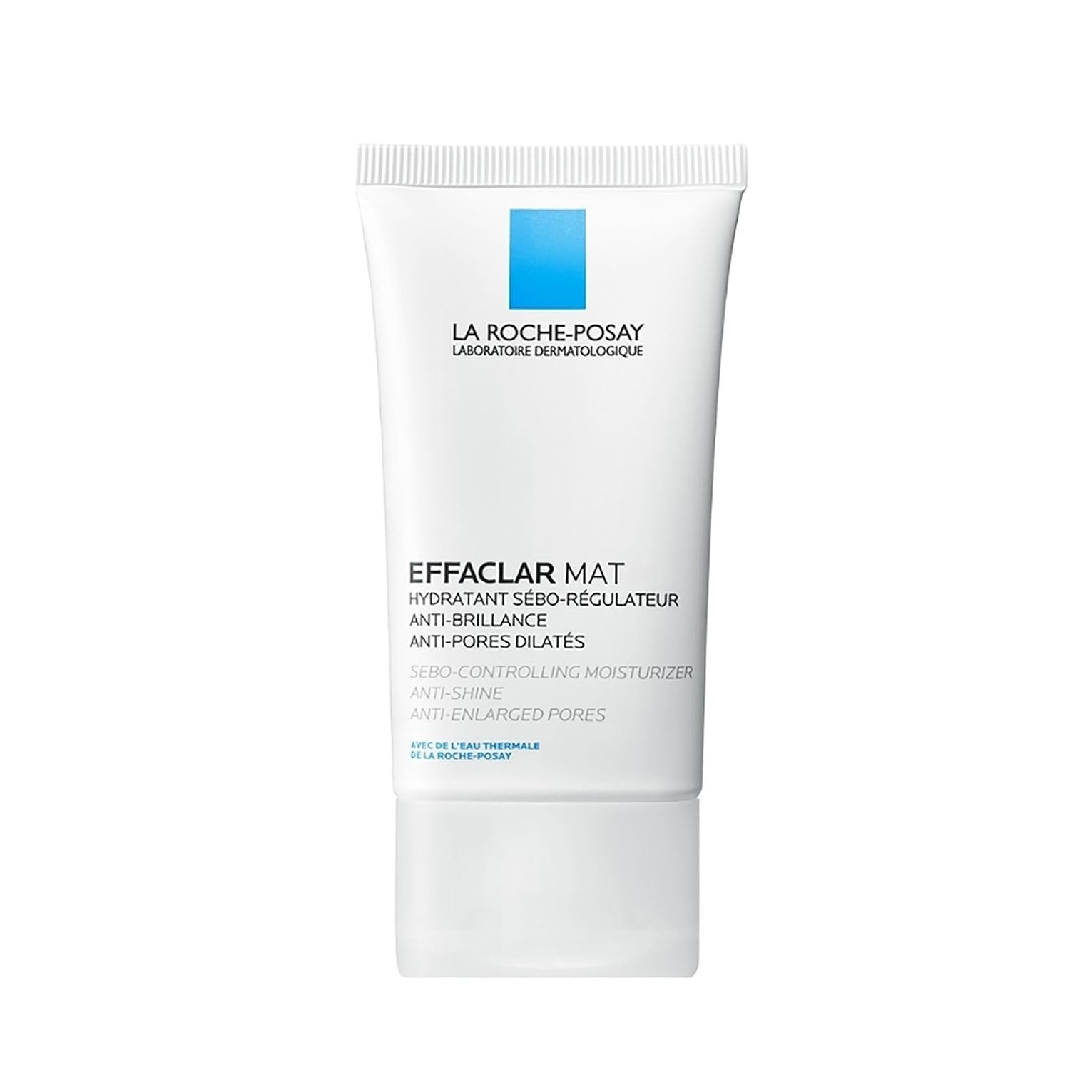 La Roche-Posay Effaclar Mat Oil Free Face Moisturizer for Oily Skin 1.4oz | Mattifying gel moisturizer with glycerin minimizes pores & controls shine for oily skin. Non-comedogenic, derm tested.