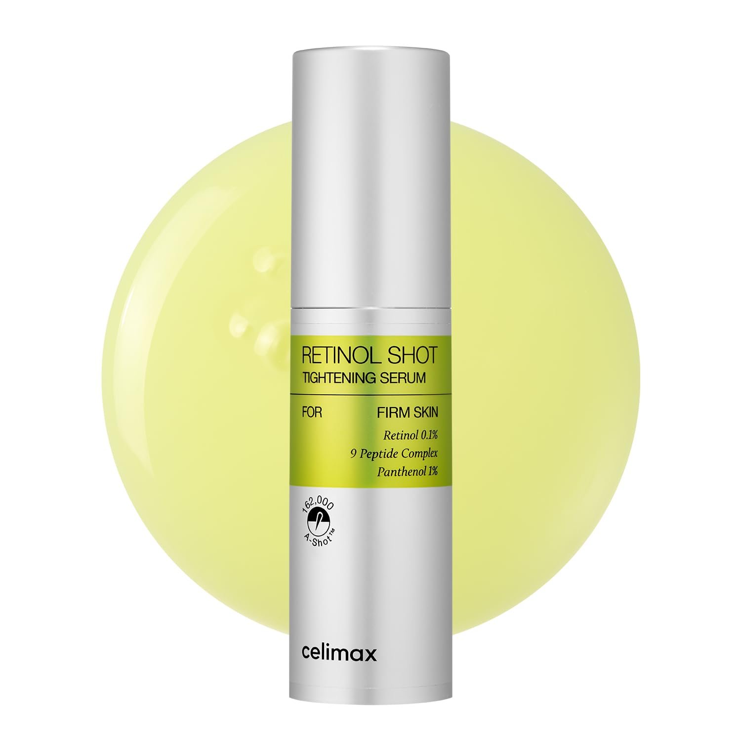 celimax The Vita A Retinol Shot Tightening Serum, 1.01 fl.oz | Pure Vitamin A, Peptide, Pore Minimizer, Wrinkles, Fine Lines, Firm Skin, Anti Aging, Retinol Serum for Face, Korean Skincare