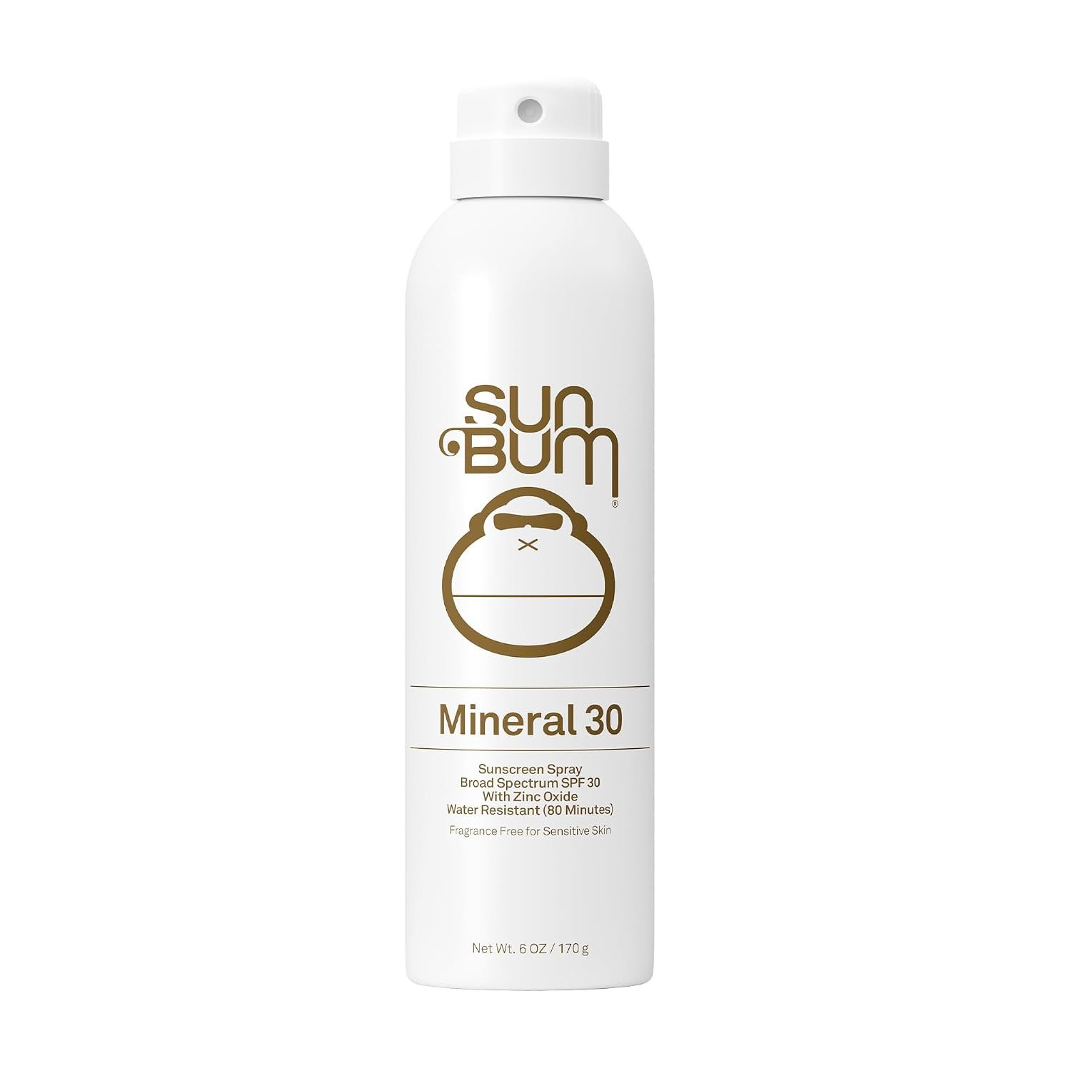 Sun Bum Mineral SPF 30 Sunscreen Body Spray – 6 oz | Broad Spectrum Moisturizing Sunscreen, for Sensative Skin, Vitamin E, Hawaii 104 Act Compliant (No Octinoxate & Oxybenzone)