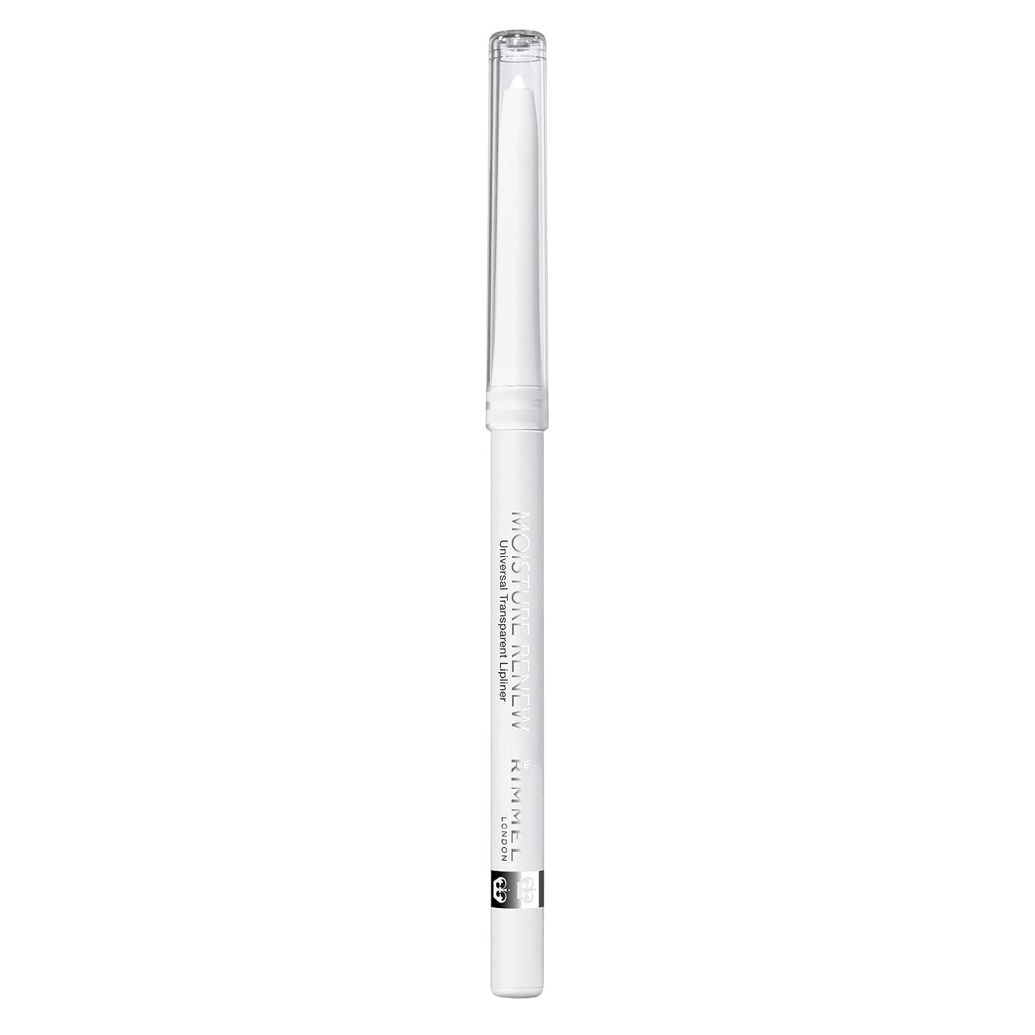 Rimmel Moisture Renew Lip Liner – Clear Lip Liner with Shea Butter for Invisible Lip Color Protection that Nourishes Lips – Transparent, .04oz