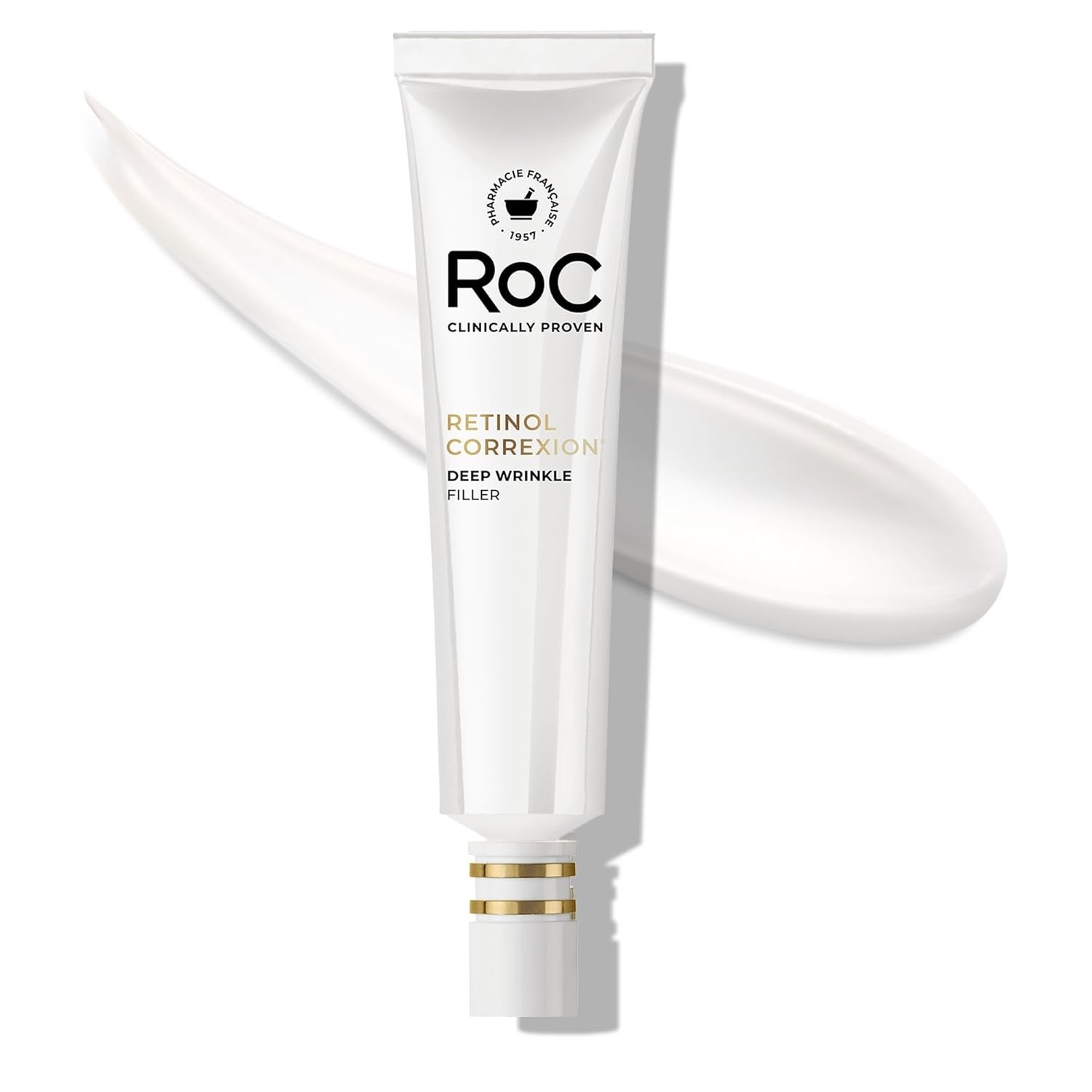 RoC Retinol Correxion Wrinkle Filler for Deep Wrinkles with Hyaluronic Acid & Retinol, Skin Care for Women and Men, 1 Fl Oz (Packaging May Vary)