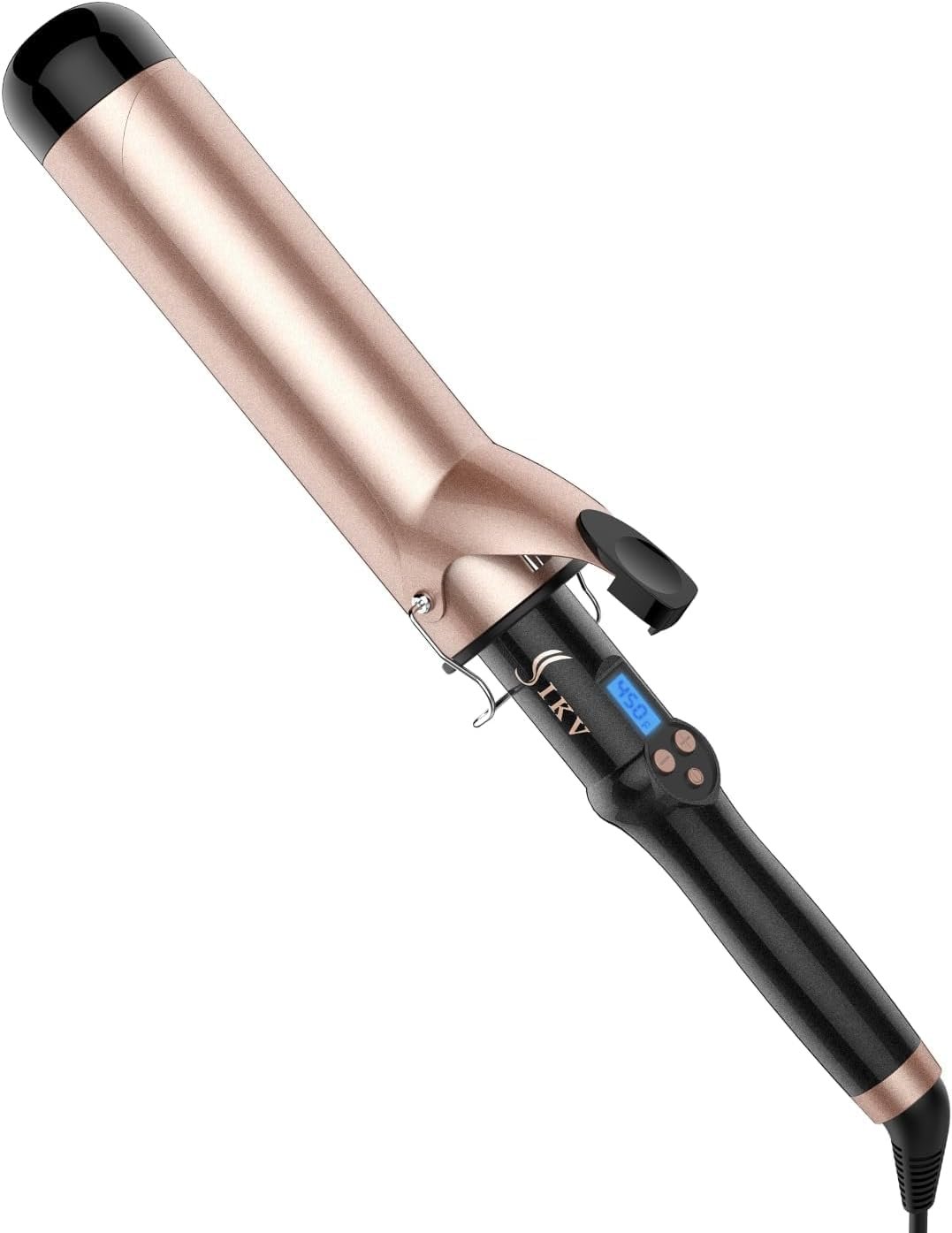 2 inch Curling Iron Extra Large Barrel for Long Hair，Create Big Curls | Curling Wand Ceramic Tourmaline,Long Barrel Hair Curler Dual Voltege 110-220V For Travel,11 Temps (225°F-450°F)