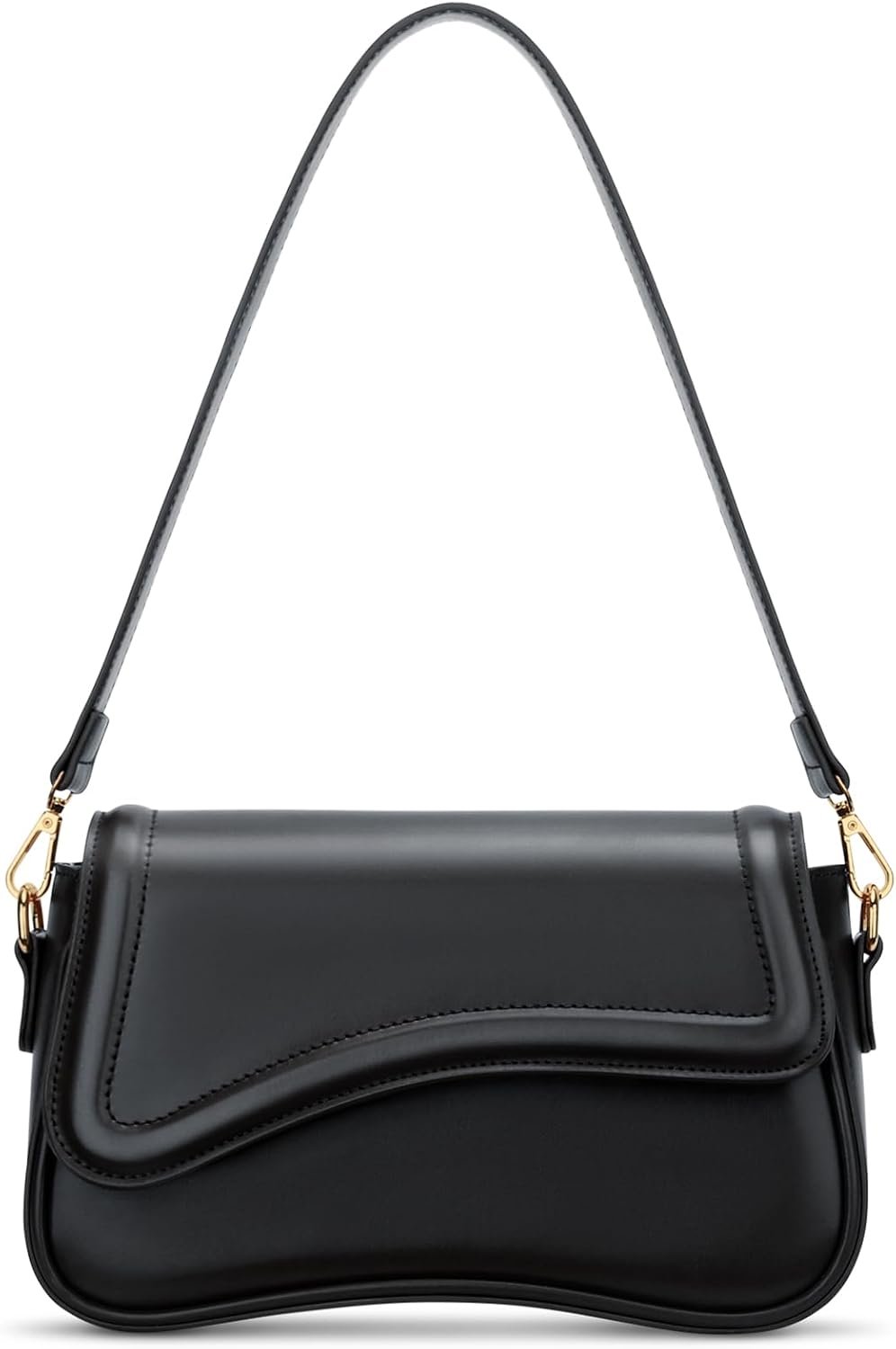 KKXIU Shoulder Bag for Women Small Hobo Handbags Cute Mini Clutch Purses | Classic Trendy Retro Underarm Crossbody Bag with Detachable Straps, Zipper Closure