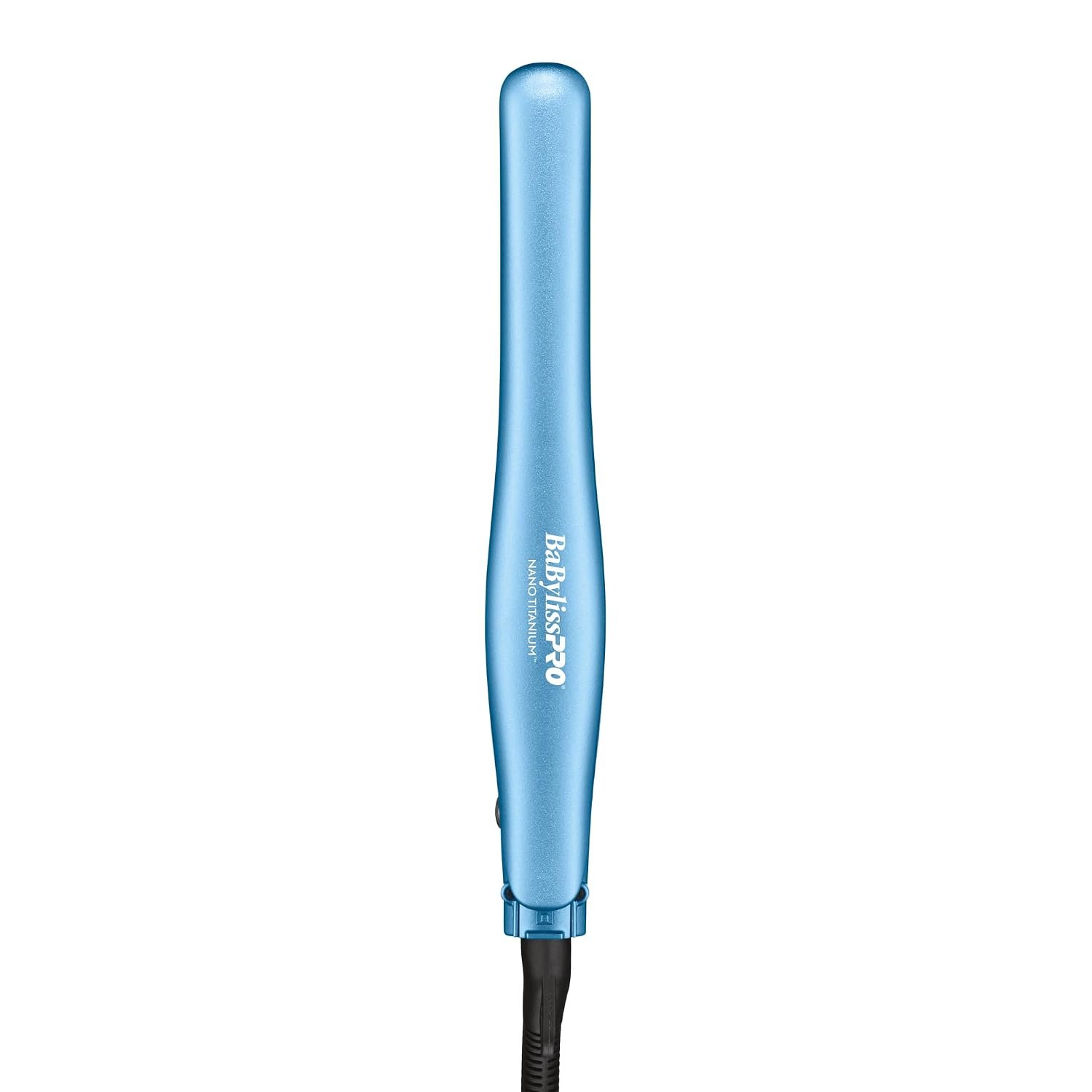 BaBylissPRO Mini Flat Iron Hair Straightener | Nano Titanium ¾ In. Plates For Short Hair and Touch-Ups, Blue, BNT137