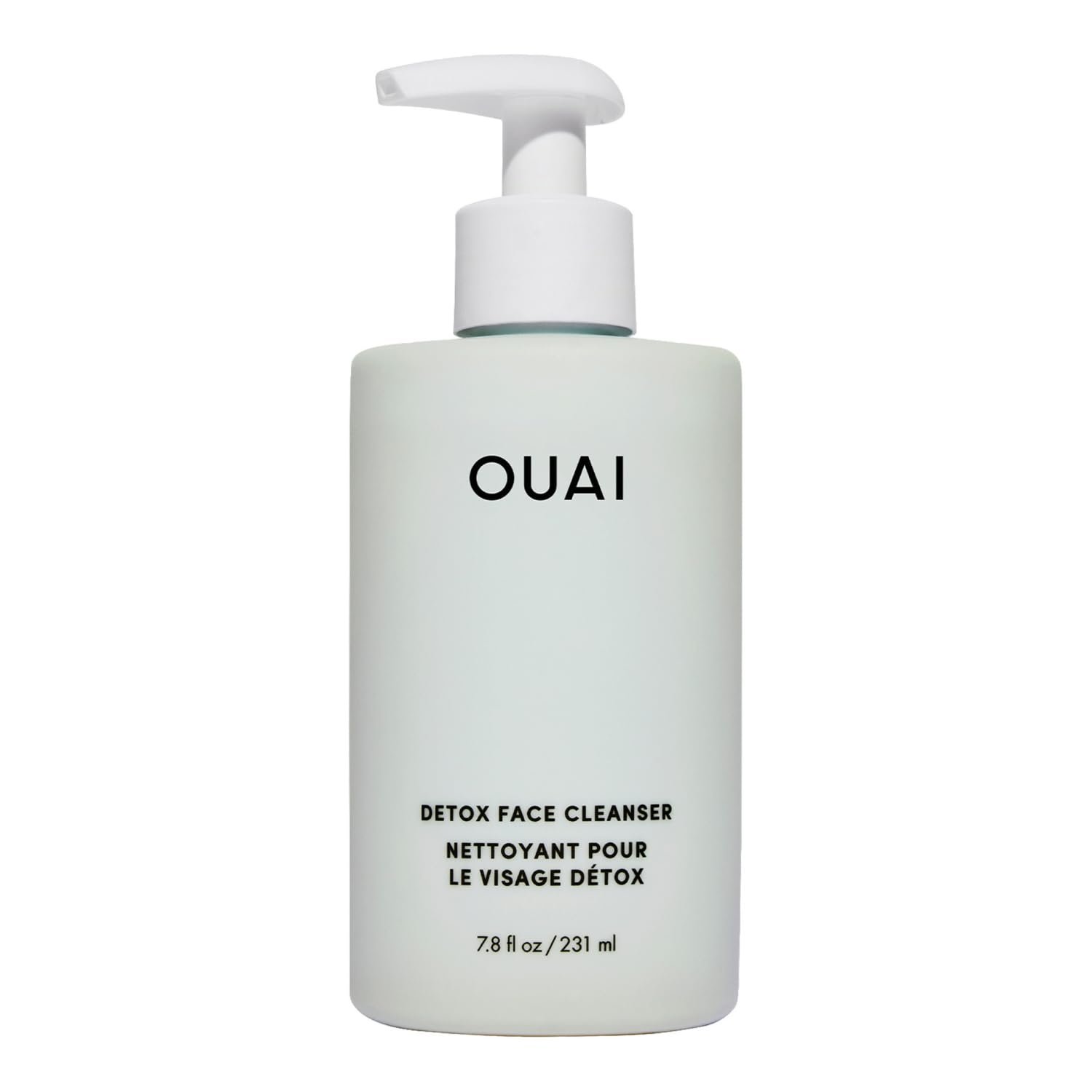OUAI Detox Facial Cleanser – Deep Cleansing Face Wash with Glycolic Acid, Niacinamide & PHA – Removes Sweat, Dirt & Oil Without Drying – Gentle Face Cleanser for Post-Workout (7.8 Fl Oz)