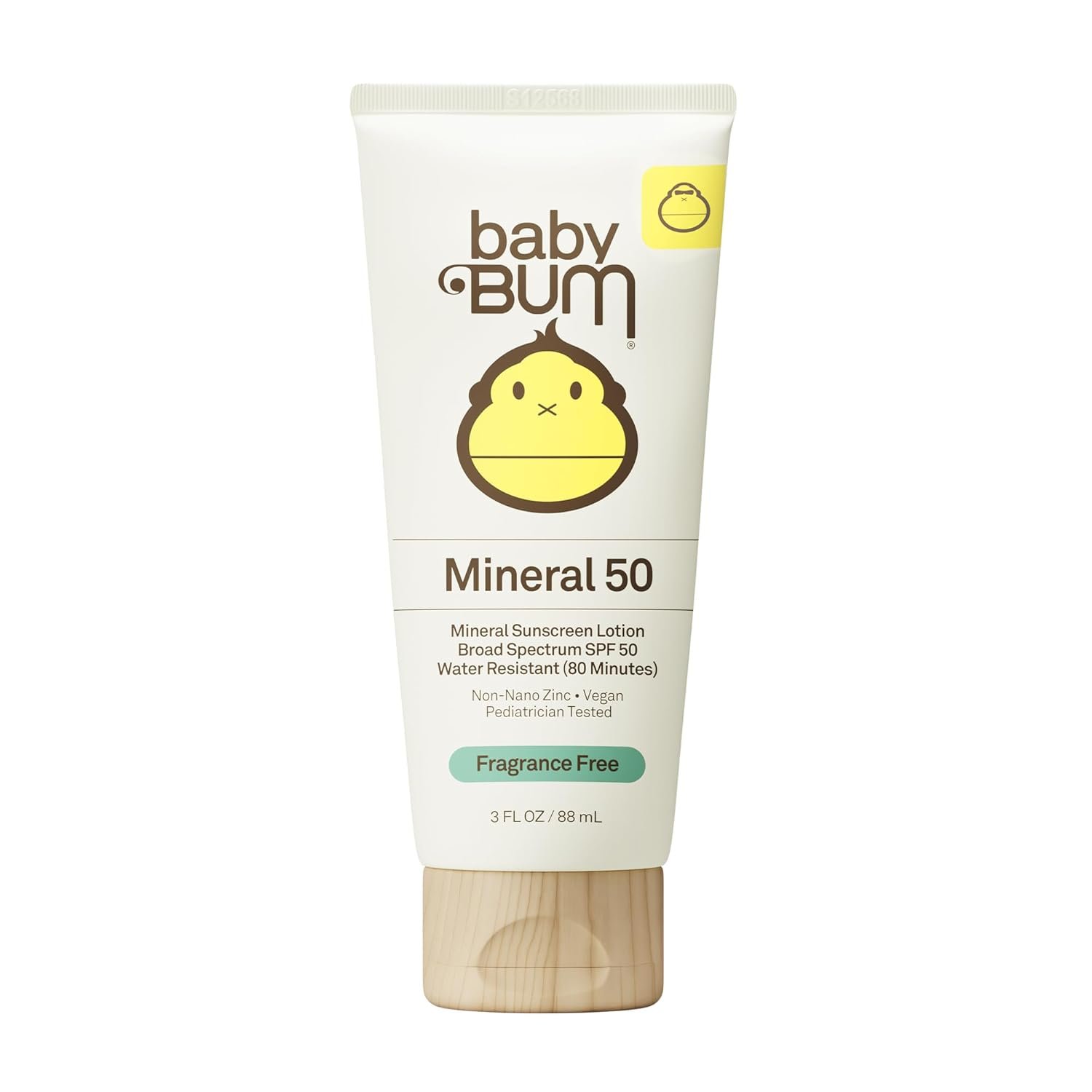 Baby Bum SPF 50 Sunscreen Lotion – Mineral UVA/UVB Face and Body Protection for Sensitive Skin – Hawaii 104 Act Compliant (Made without Octinoxate & Oxybenzone) – Travel Size – 3 oz