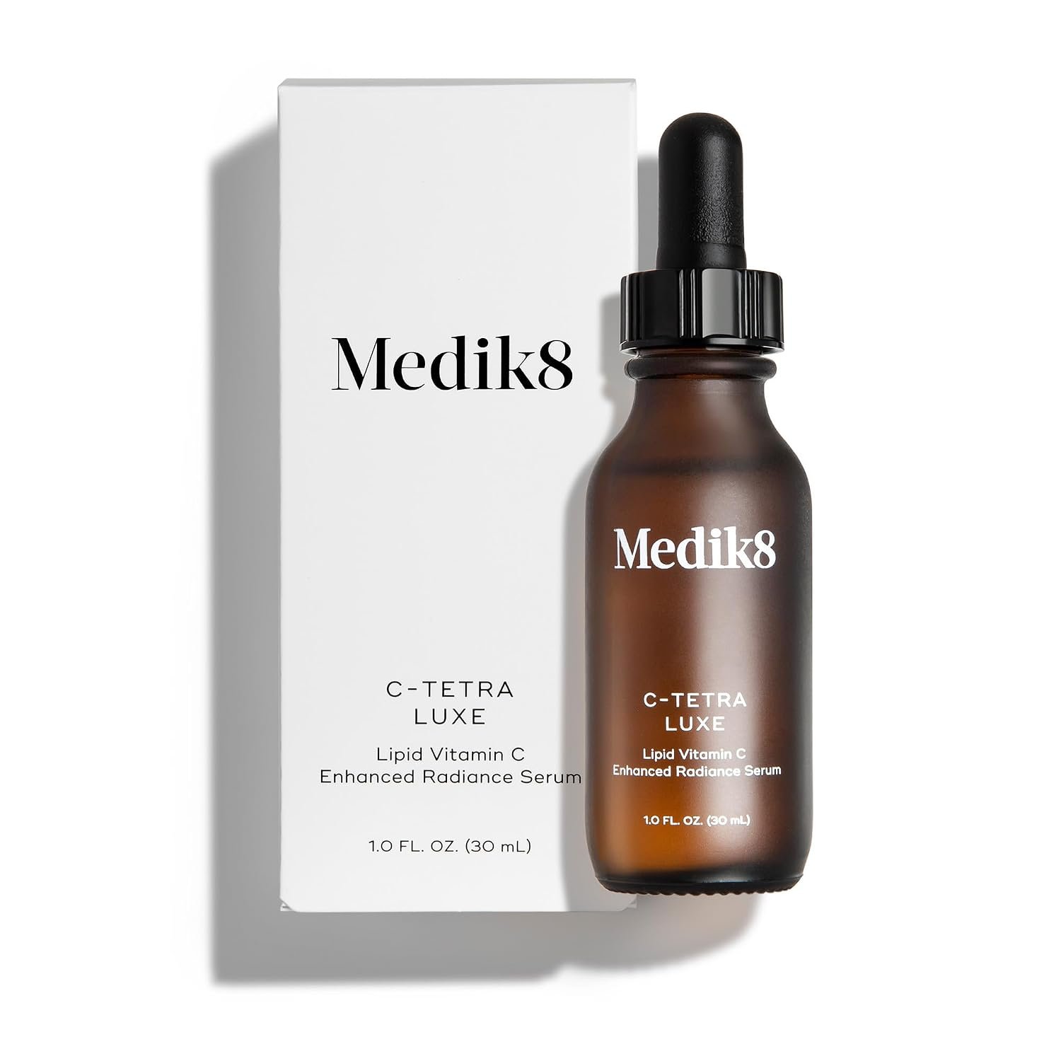 Medik8 C-Tetra Luxe – Balancing Vitamin C Serum For Face – Smooths Fine Lines and Wrinkles – Face Serum with Squalane – Vegan and Gluten Free – 1.0 oz