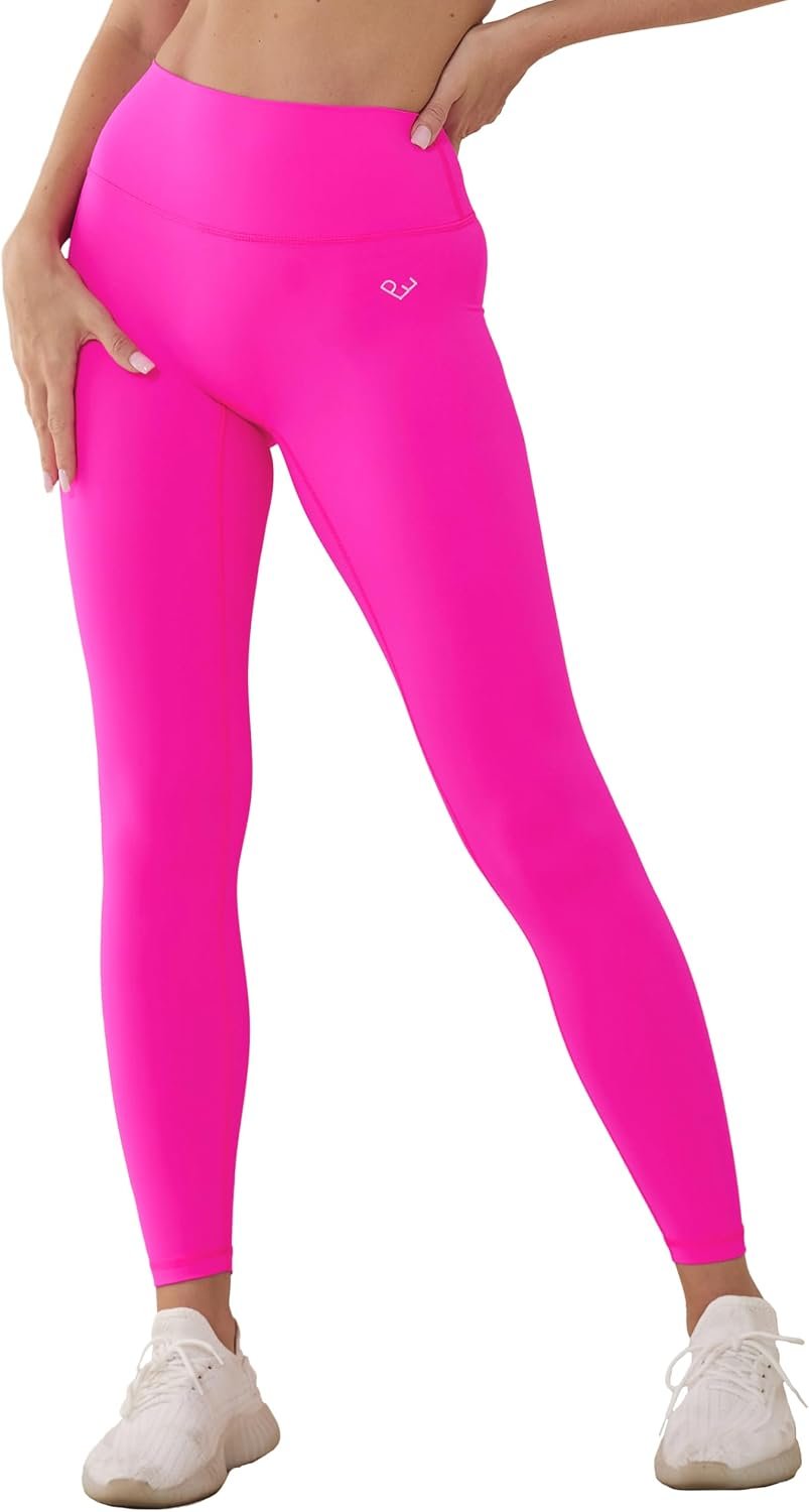 No Front Seam Workout Leggings for Women High Waisted 7/8 Length | Tummy Control Yoga Pants with Hidden Waistband Pocket, Buttery Soft Leggings for Gym Runing Pilates