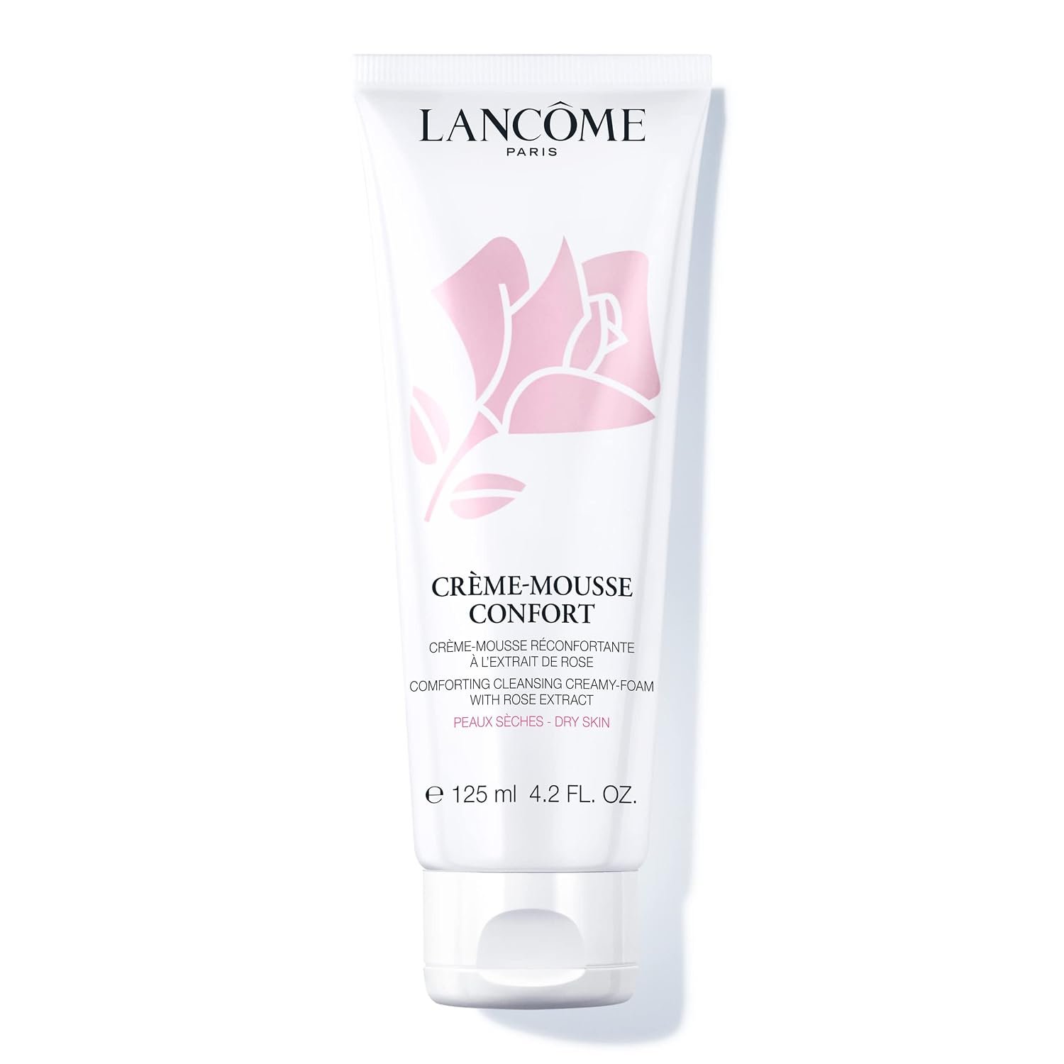 Lancôme Créme Mousse Confort Foaming Facial Cleanser – 4.2 Fl Oz | Cream Cleanser & Makeup Remover – With Salicylic Acid & Rosehip Oil – Gentle Hydrating Face Wash for Soft, Radiant Skin