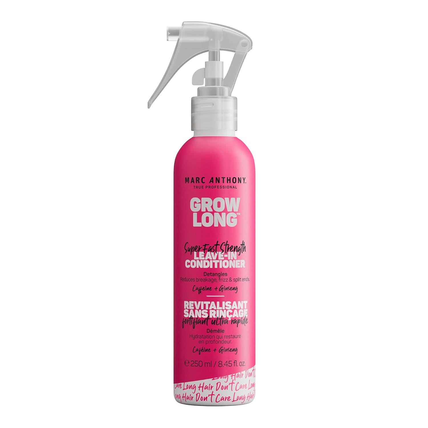 Marc Anthony Grow Long, Detangling Leave-In Hair Conditioner Spray | Anti-Frizz Anti-Breakage Hair Care for Dry Damaged Hair & Split Ends – Biotin, Vitamin E, Caffeine & Ginseng – Sulfate Free