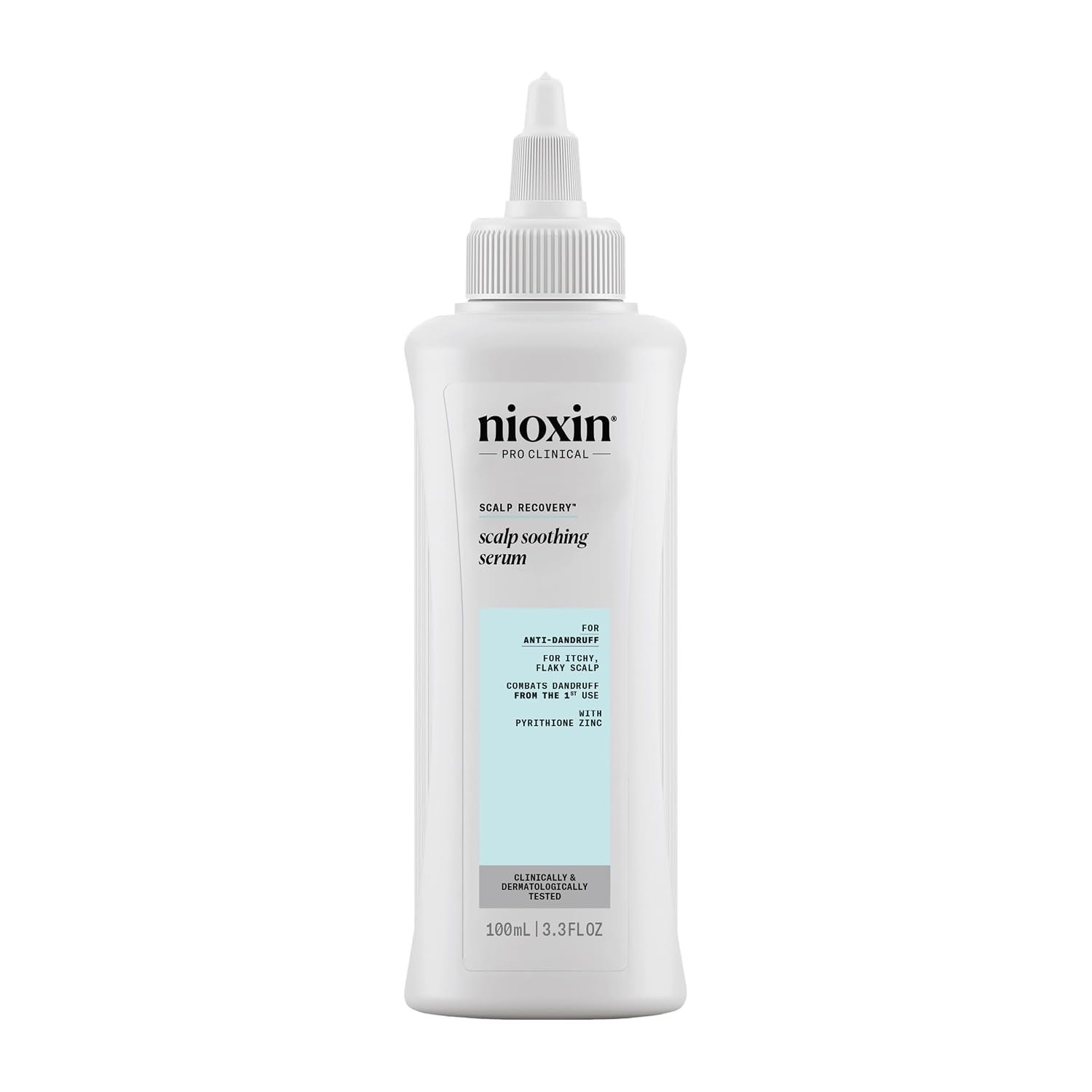 Nioxin Scalp Recovery System Scalp Soothing Serum | With Pyrithione Zinc and Green Tea Extracts | 3.38 Fl Oz | For Flaky Scalp | Formulated with Pyrithione Zinc | 3.3 fl oz