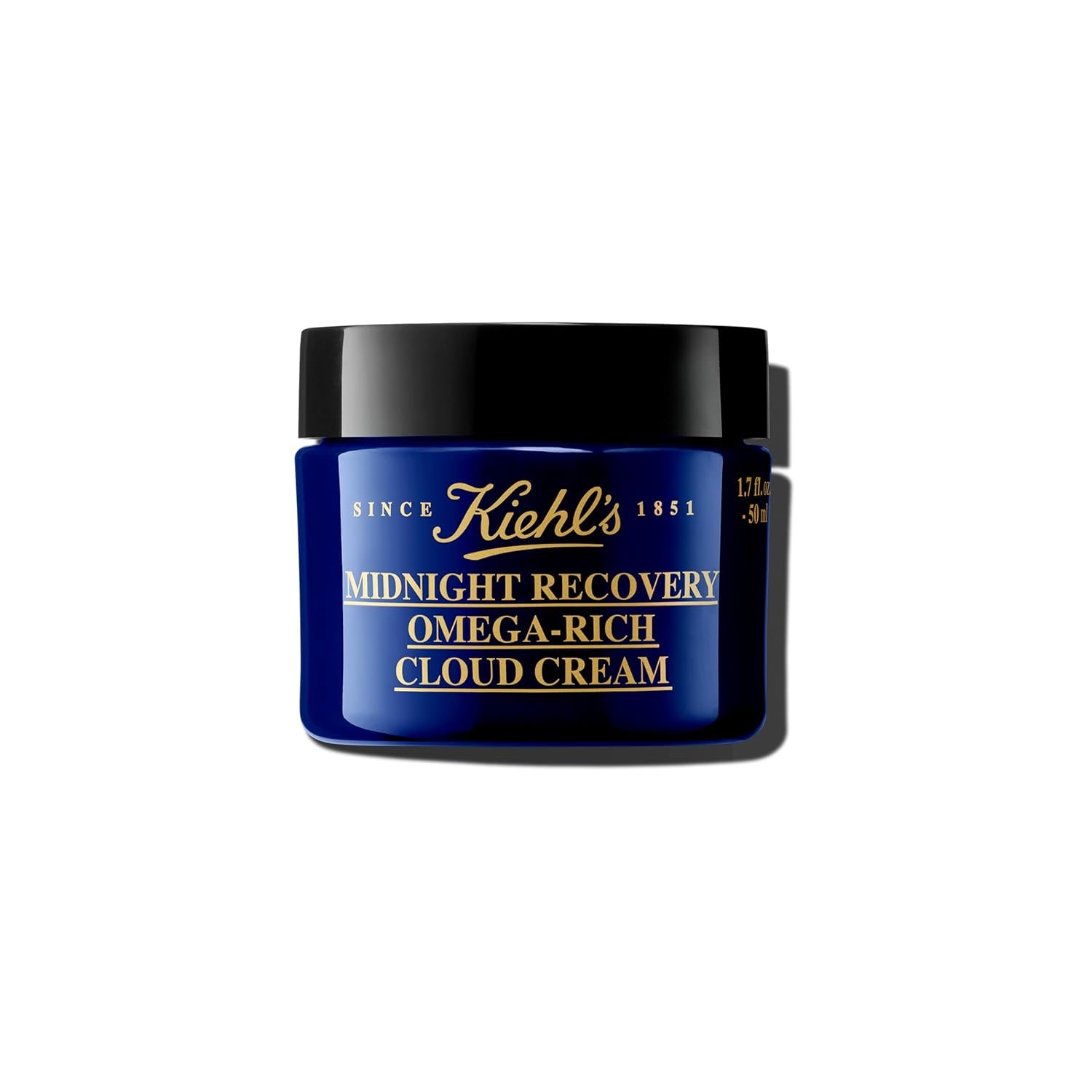 Kiehl’s – Midnight Recovery Cloud Cream – Anti-Aging Plumping – 1.7 fl oz | Face Moisturizer for Restoring Skin Barrier – With Omega-Rich Formula – For All Skin Types