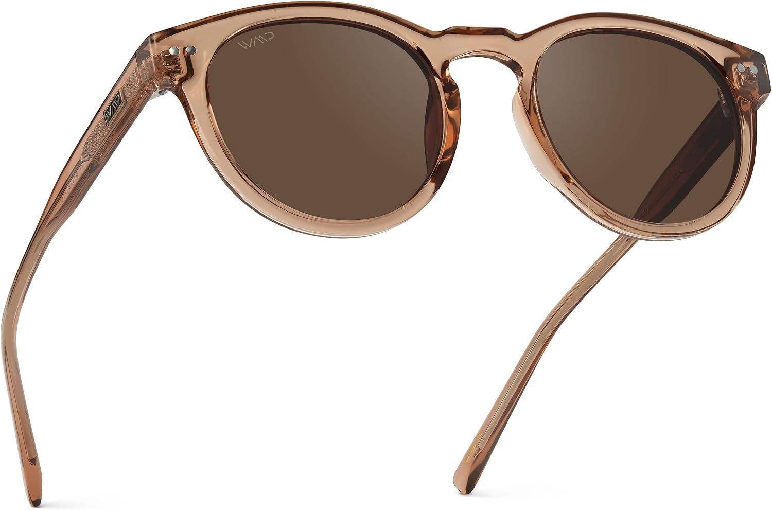 WearMe Pro Tate Women’s Polarized Sunglasses, Retro Round Frame, UV400 | Shatter-Resistant Lenses, Timeless Design, Effortless Charm For All-Day Wear, Includes Microfiber Pouch for Cleaning/Storage