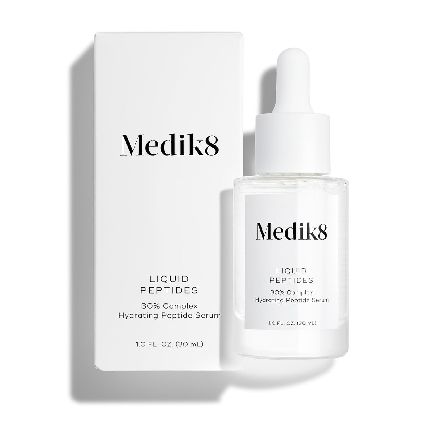 Medik8 Liquid Peptides – Multi Peptide Face Serum For Women and Men – Smooths Wrinkles and Fine Lines – Hydrating and Anti Aging Serum – 1.0 oz | 30% Peptide Blend aids appearance of fine lines, Hydrating Serum, Lightweight, Easily Layers, Helps Retain Moisture