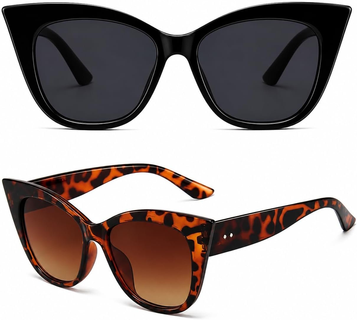 EASYHAUTE Cat Eye Sunglasses for Women Retro Cateye Frame – Vintage 90s UV400 Protection Sunnies, Chic Shades for Small Face