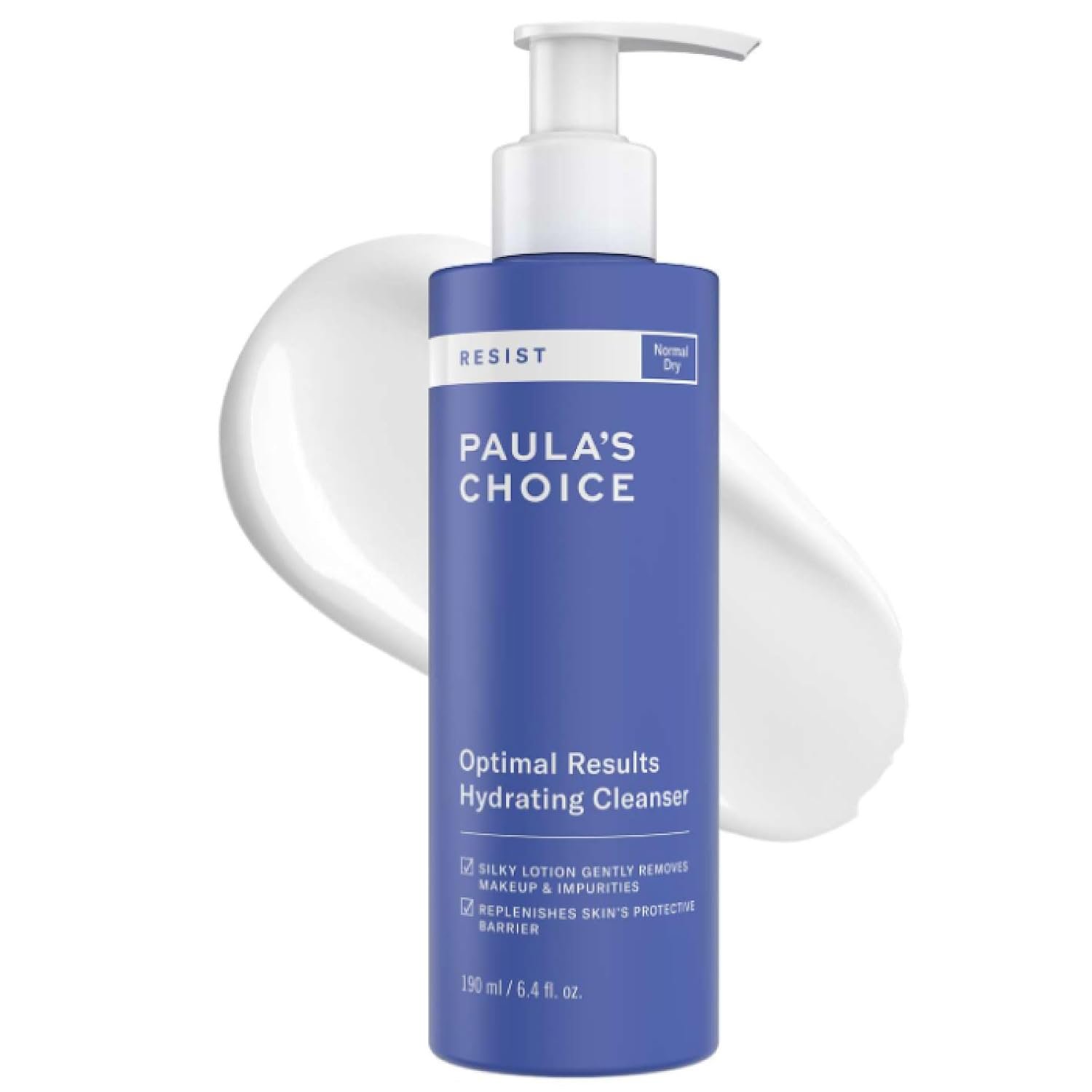 Paula’s Choice RESIST Optimal Results Hydrating Cleanser, Green Tea & Chamomile, Anti-Aging Face Wash, Dry Skin, 6.4 Ounce | Anti-Aging Face Wash with Green Tea & Chamomile for Dry Skin