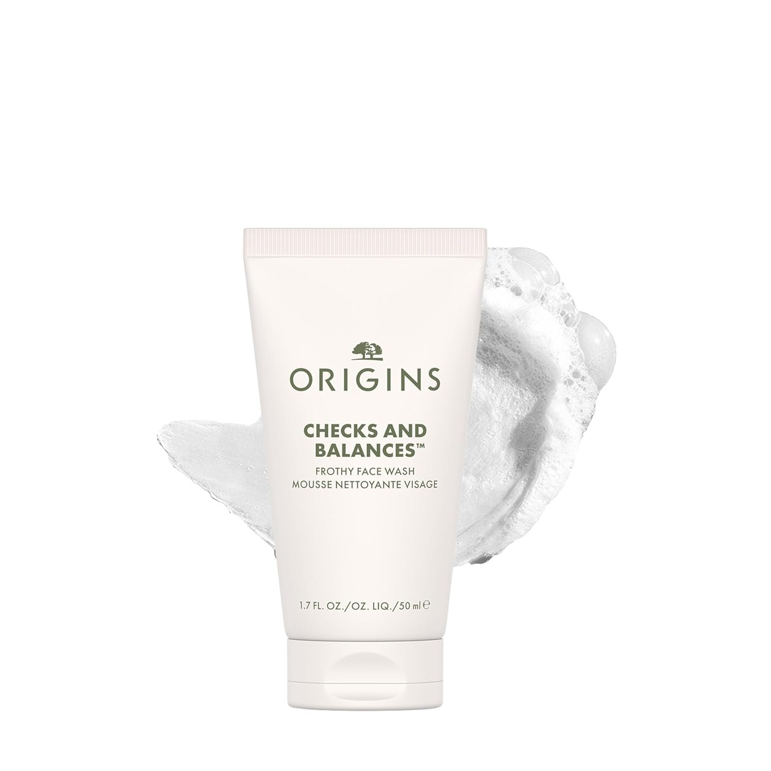 Origins Checks and Balances Frothy Face Wash & Gentle Face Wash for Men and Women | Foaming Facial Cleanser