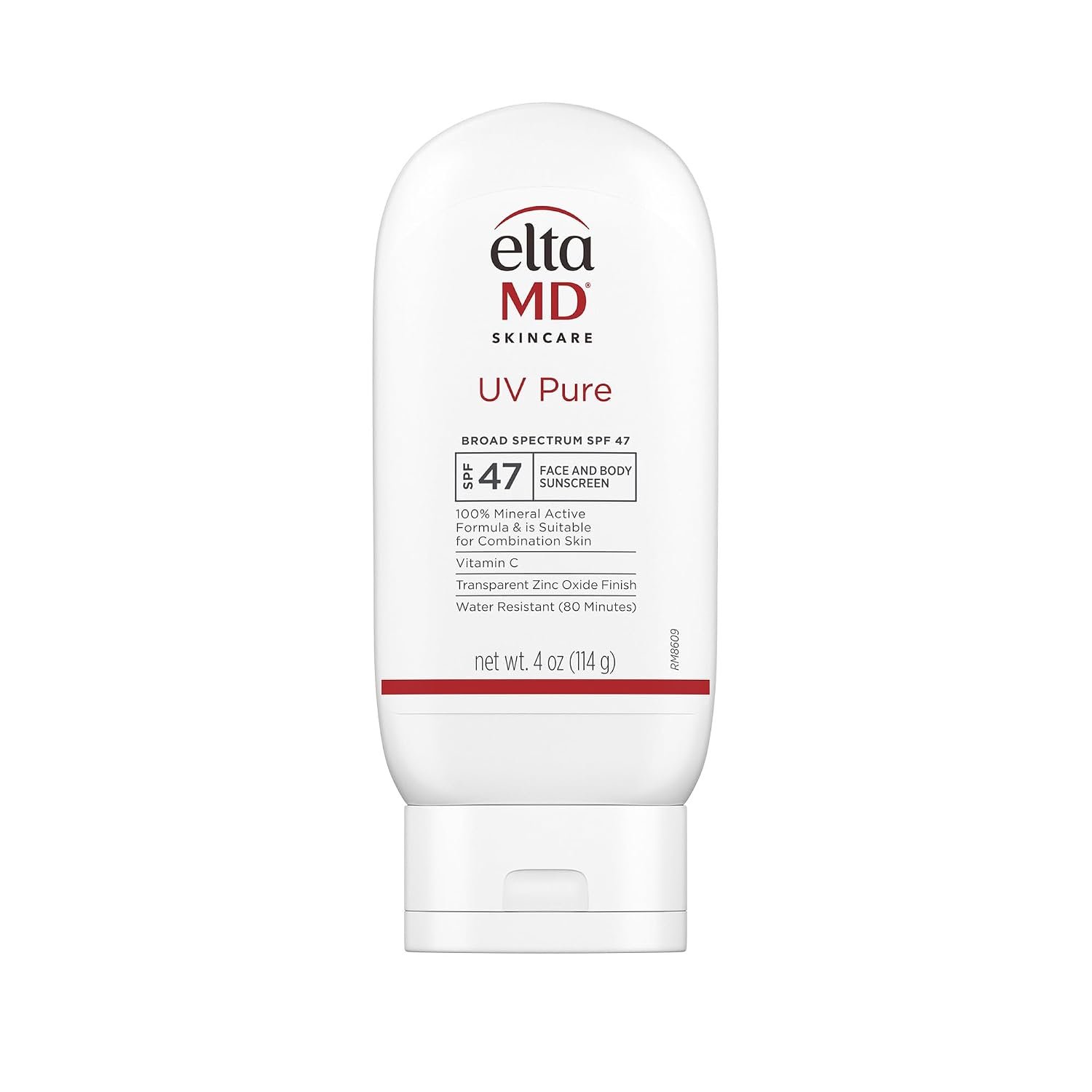 EltaMD UV Pure Face and Body Sunscreen, SPF 47 100% Mineral Sunscreen for Kids and Adults, Water Resistant Up to 80 Minutes, Oil Free Zinc Oxide Formula