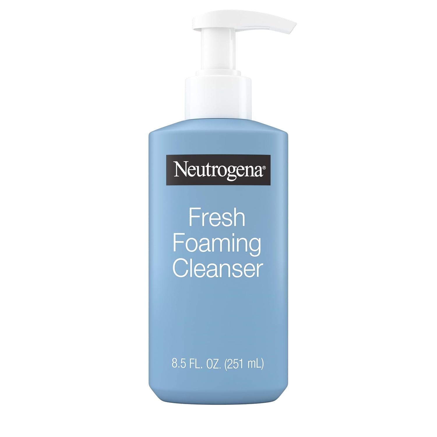 Neutrogena Fresh Foaming Facial Cleanser, All-In-One Makeup Remover Face Wash for Normal to Oily Skin Deeply Cleanses & Removes Waterproof Makeup, Soap-Free, Non-Comedogenic, 8.5 fl. oz