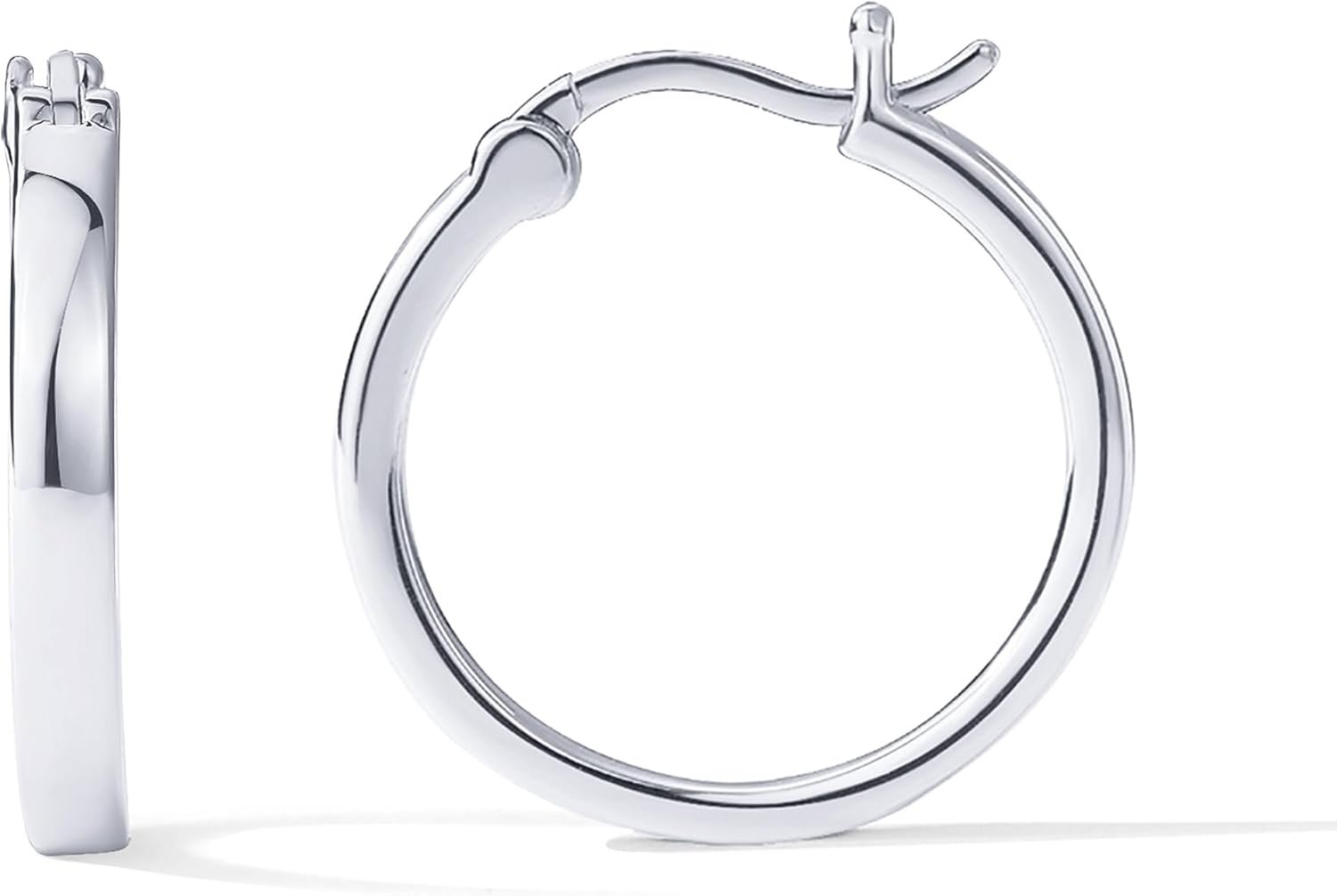 PAVOI Gold Hoop Earrings for Women, 14K Gold Plated Lightweight Hoops | Silver Hoop Earrings for Women, Gold Hoops, Hoop Earrings for Women, 925 Sterling Silver Posts