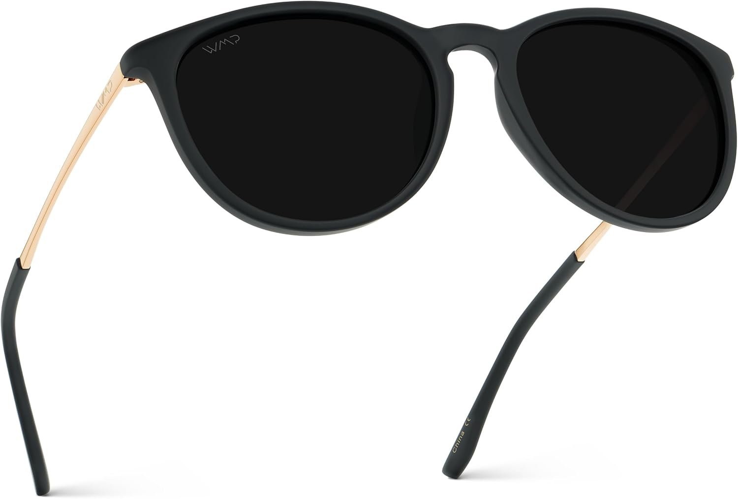 WearMe Pro Drew Women’s Polarized Sunglasses, Retro Round Frame, UV400 | Shatter-Resistant Lenses, Glare-Free Clarity, Everyday Confidence and Style, Includes Microfiber Pouch for Cleaning/Storage