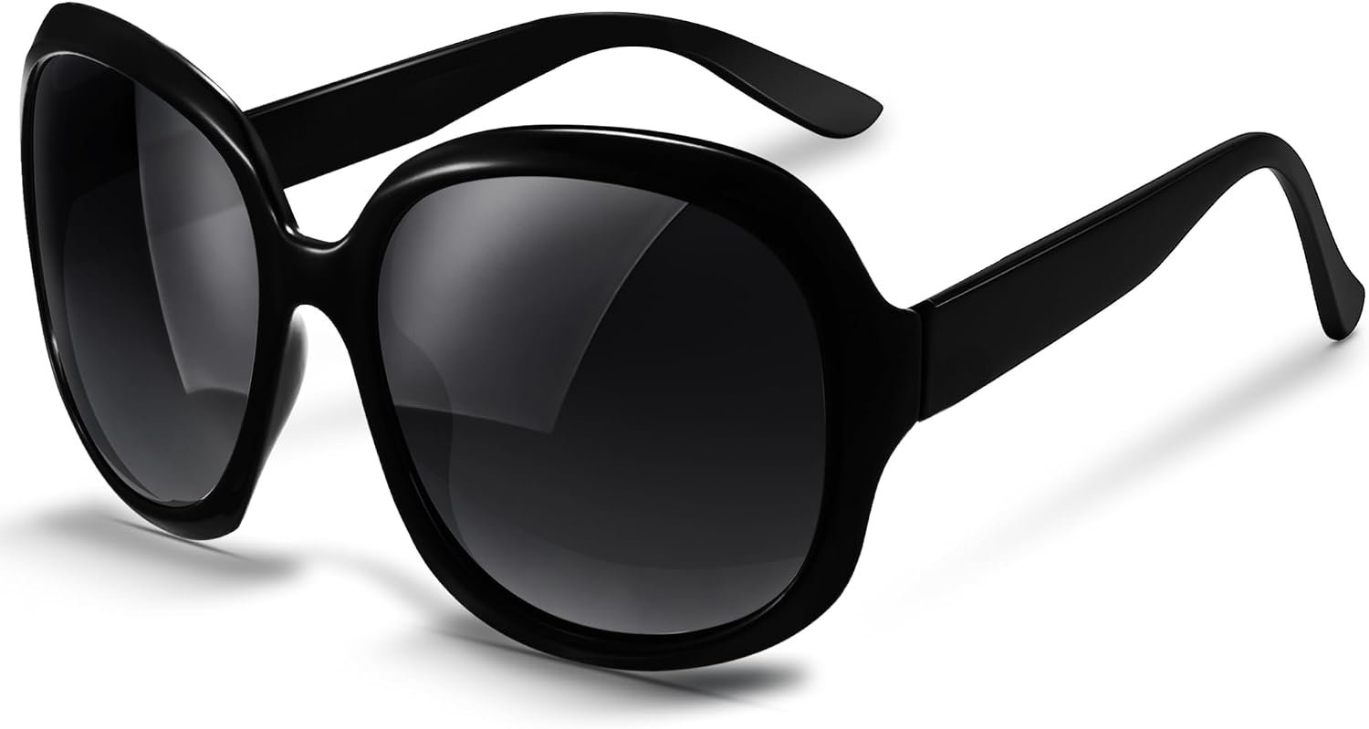 miyya Bug Eye Oversized Polarized Sunglasses Womens, Trendy Retro Sun Glasses for Women 2025, Oversized UV Protection Shades