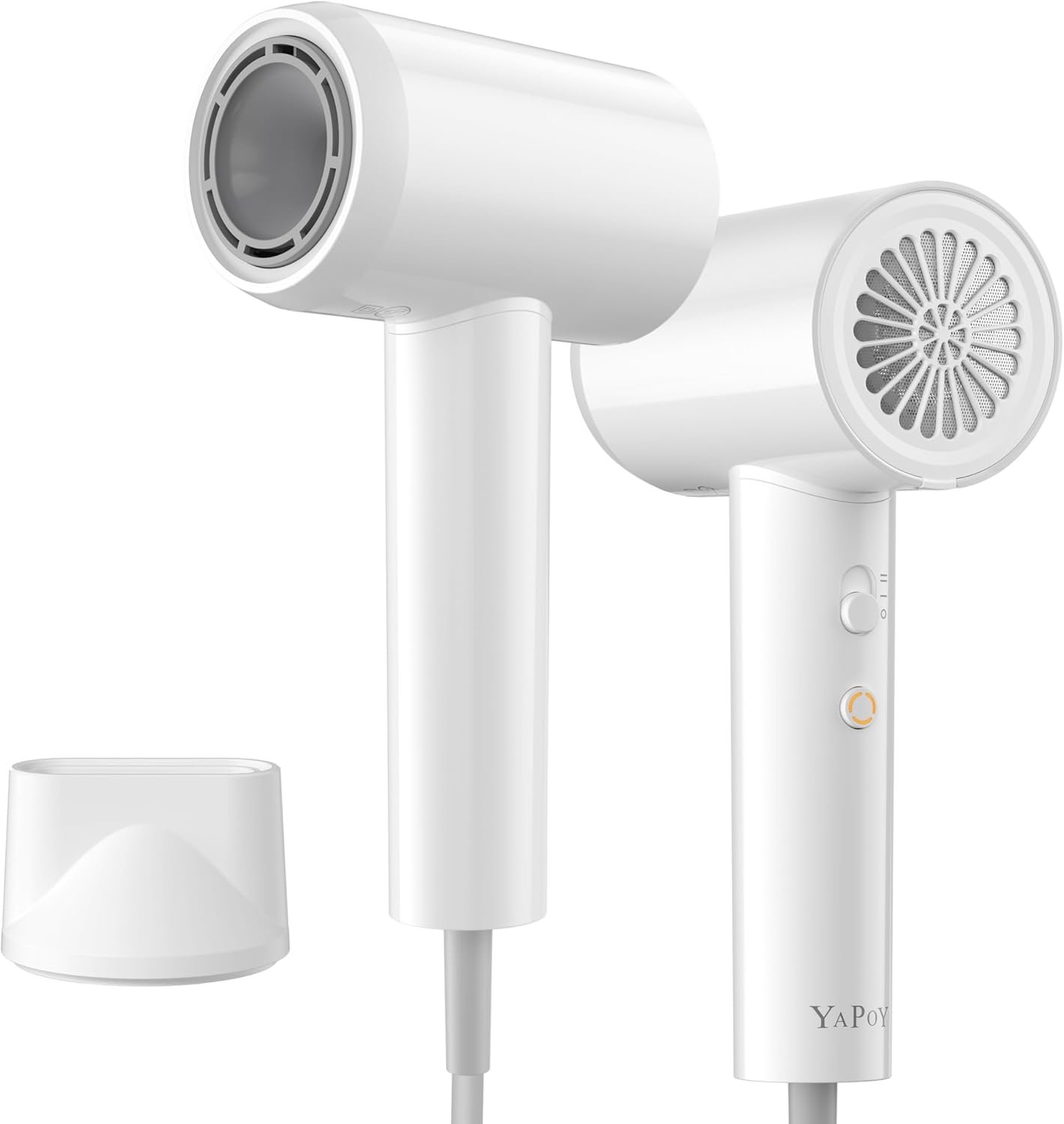 YAPOY Hair Dryer, 200 Million Ionic Blow Dryer, 110,000 RPM Fast Drying, Reduced Frizz, Intelligent Thermo-Control, Low Noise, Lightweight for Adult/Children/Dog, Home/Hotel/RV/Travel