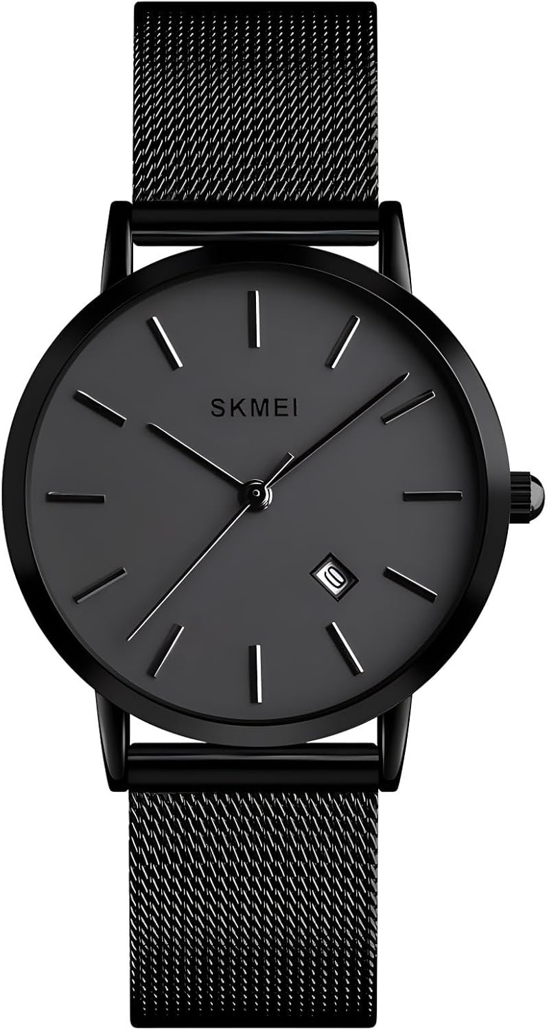 Women’s Quartz Watches Ultra-Thin Gorgeous Simple Petite Wrist Watches Small Dial Mesh Steel Bracelet
