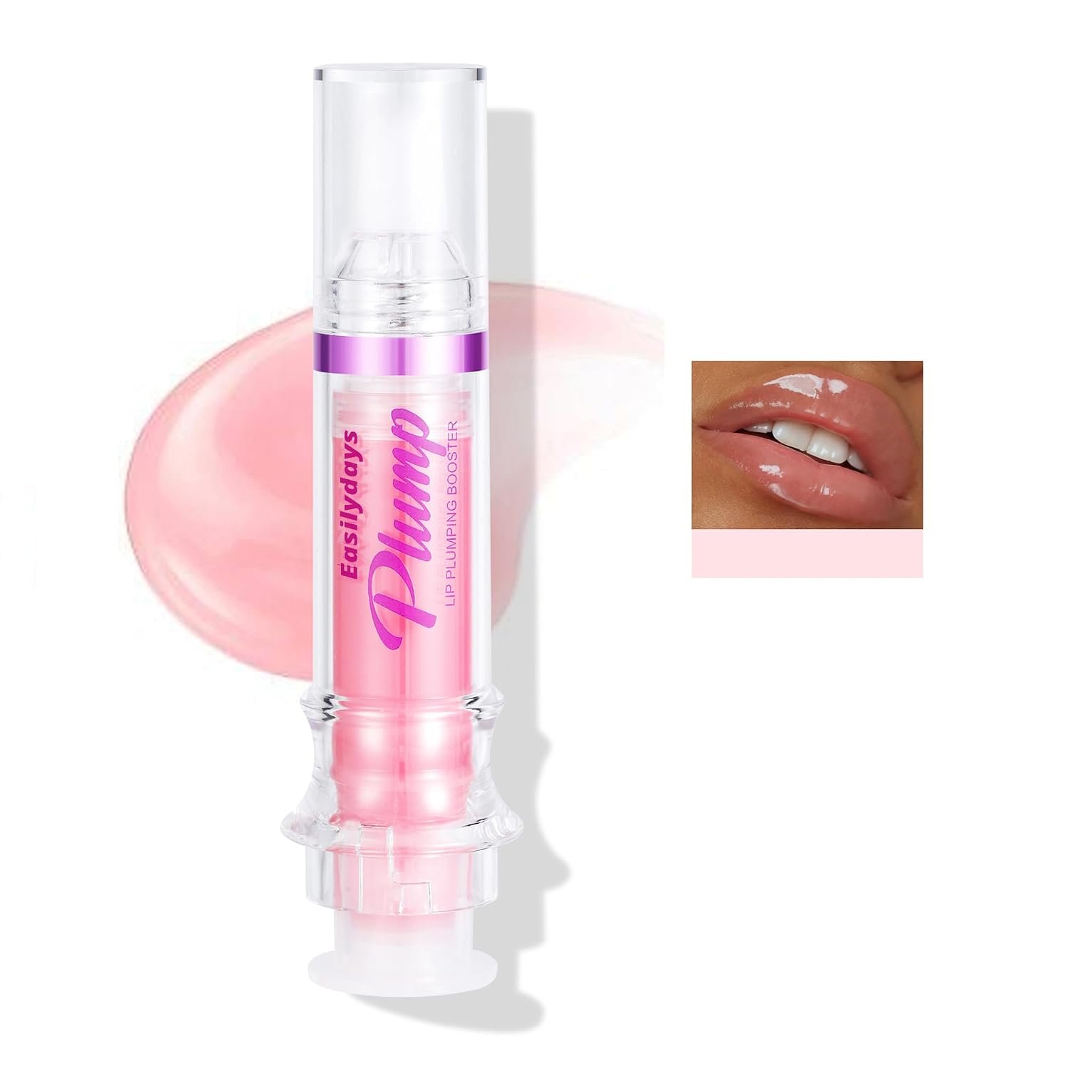 Lifting Gloss, Spicy Lip Plumping Booster Lip Gloss Glossy Lipstick, Hydrating, Volumizes, High-Shine, Fuller Plumper Lip Mirror Lip Glaze, Plump & Pout Lip Plumper for Women Girls (#01)