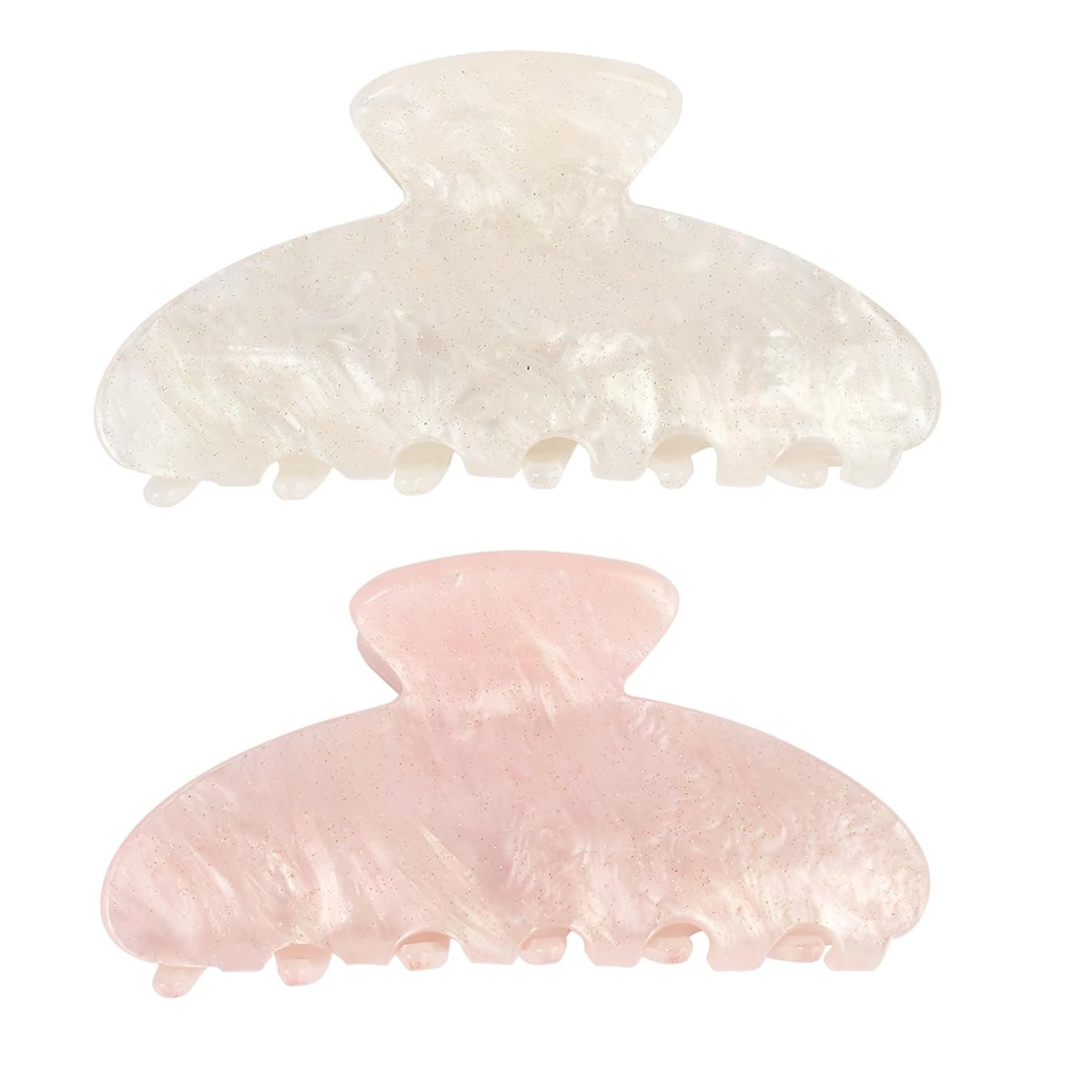 Canitor Hair Claw Clips for Women Acrylic Marbled Hair Clips for Thick Thin Hair Emi Cute Hair Accessories Stocking Stuffers Preppy Teen Girl Gifts Trendy Stuff