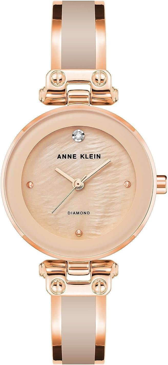 Anne Klein Women’s Genuine Diamond Dial Bangle Watch