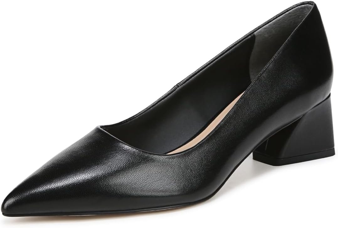 Franco Sarto Women’s Racer Pointed Toe Block Heel Pumps