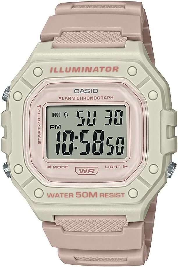 Casio W218H Series | Men’s Digital Watch | 50M WR | 1/100 Second Stopwatch | 100 SEC Chronograph | LED Backlight | Countdown Timer | Daily Alarm | Hourly Time Signal | 7 Year Battery