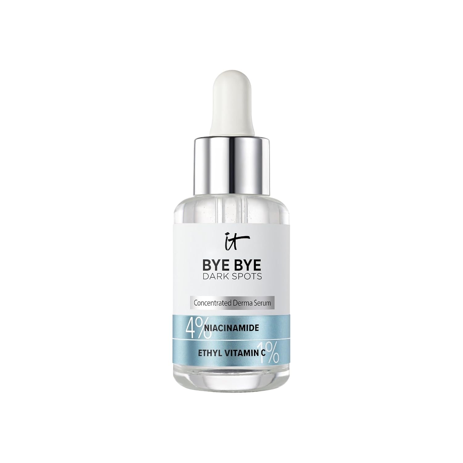 IT Cosmetics Bye Bye Dark Spots 4% Niacinamide Face Serum for Even Tone | Brightening Facial Serum for Hyperpigmentation, Age Spots + Discoloration, with 1% Ethyl Vitamin C, For All Skin Types