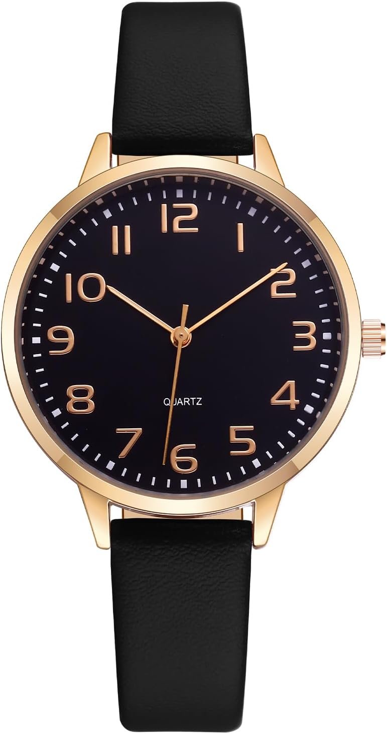 IBSO Women Watches Leather Mesh Strap Round Case Analog Fashion Ladies Wrist Watches