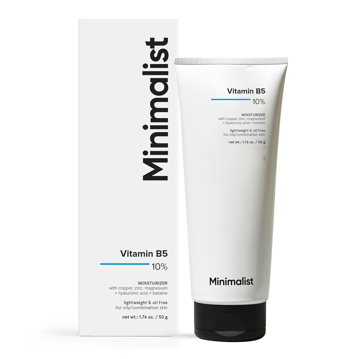 Minimalist Panthenol(Vitamin B5) 10% Moisturizer for Oily Skin 1.7 Oz