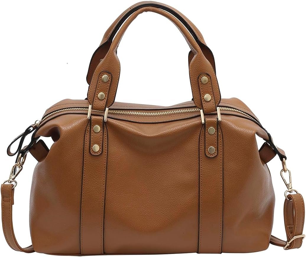Handbags and Purses for women Vegan Leather Tote Bag for Women Satchel Shoulder Bags Travel Purse with Compartments